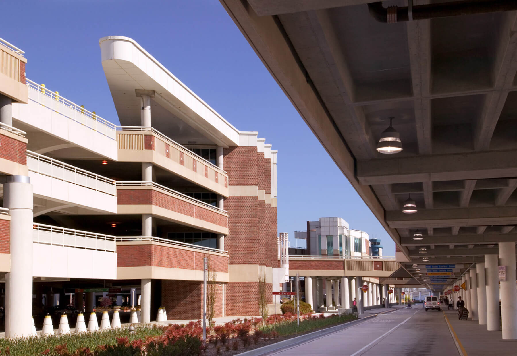 the parking garage adjacent to Richmond International Airport’s terminal building