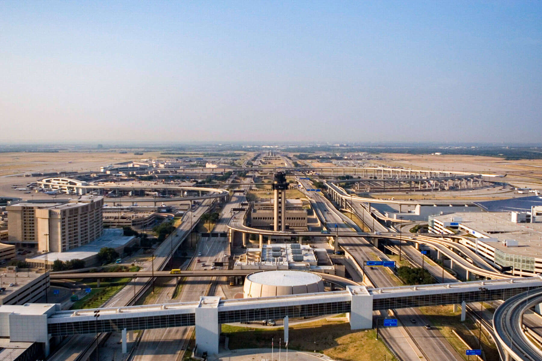 aerial view of Dallas/Forth Worth International Airport