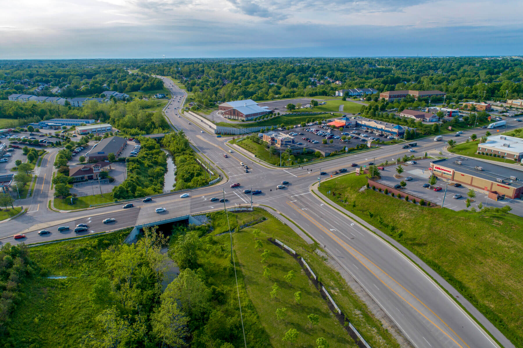 a roadway intersection on KY 237