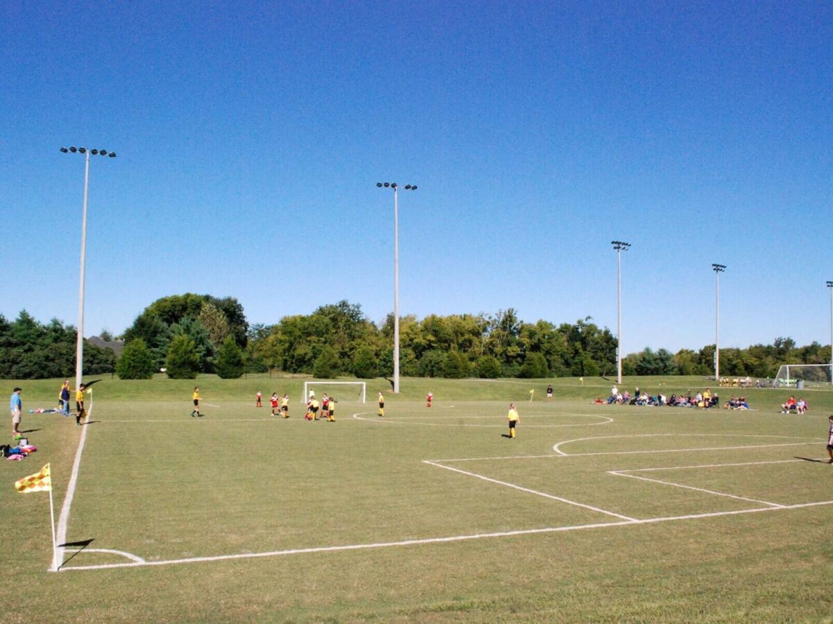 a soccer field at the Williamson County Soccer Complex