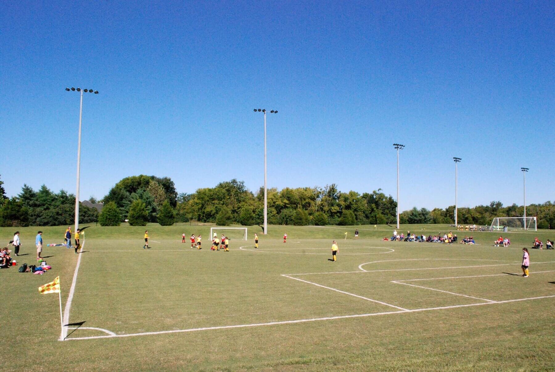 a soccer field at the Williamson County Soccer Complex