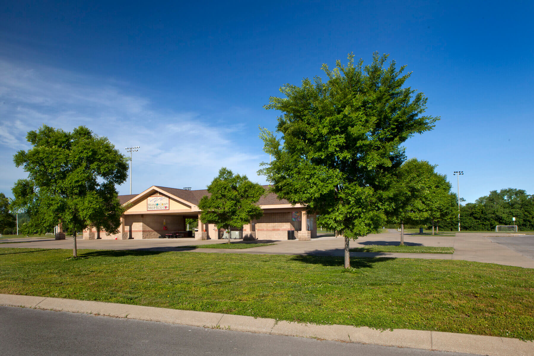 a pavilion at the Williamson County Soccer Complex