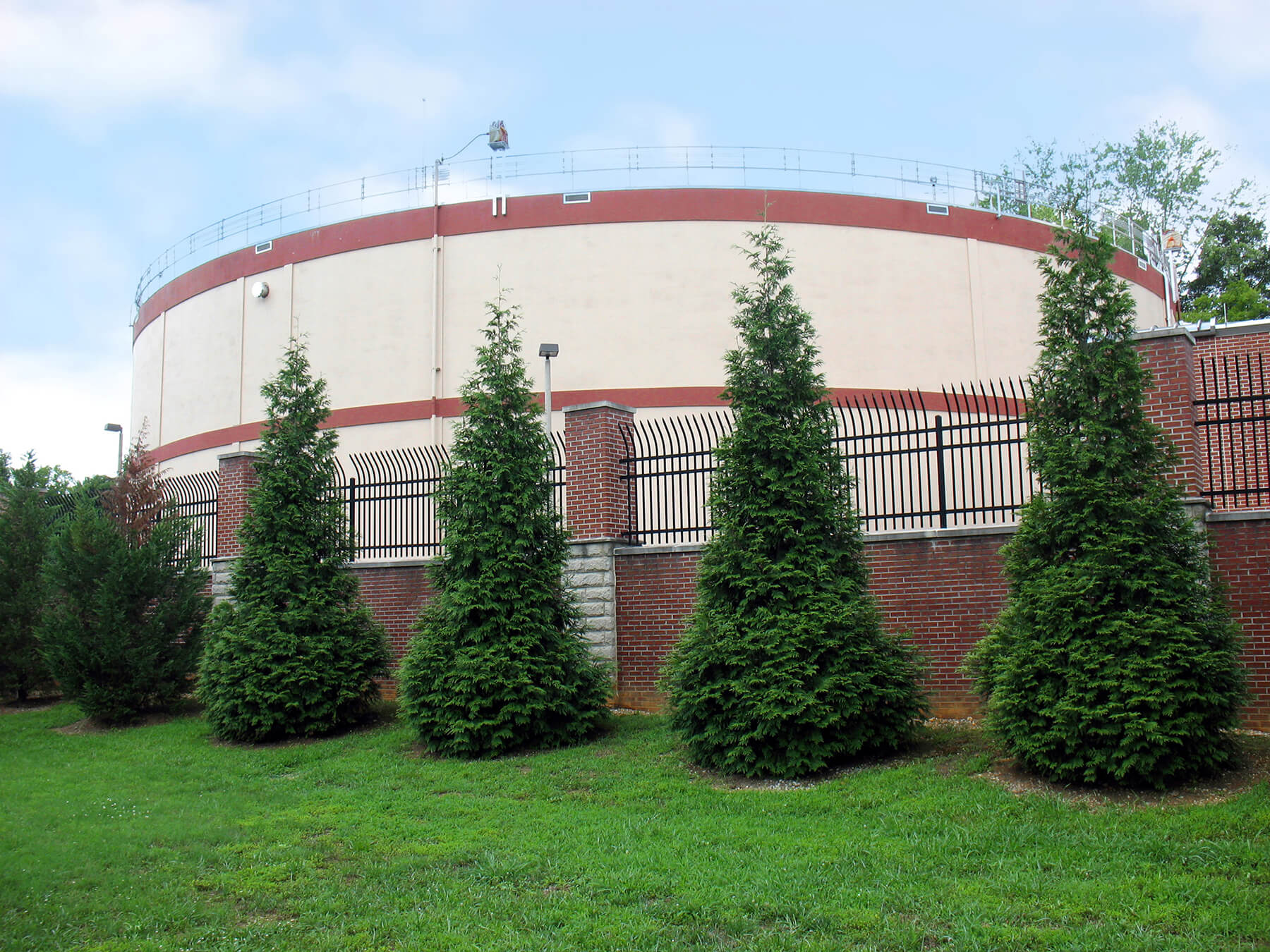 Exterior view of Walker Springs Offline Wastewater Storage Facility.