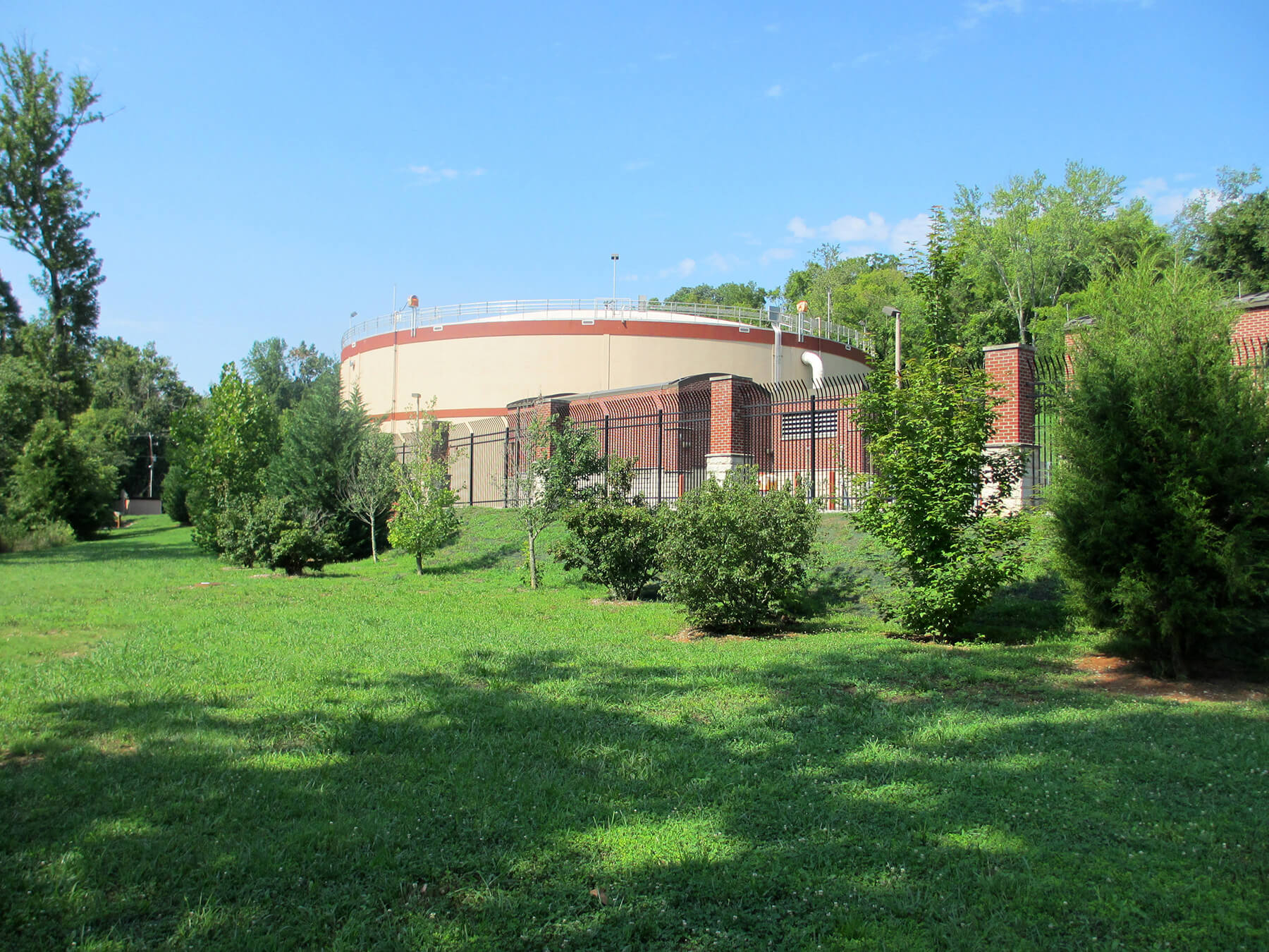 Exterior view of Walker Springs Offline Wastewater Storage Facility.