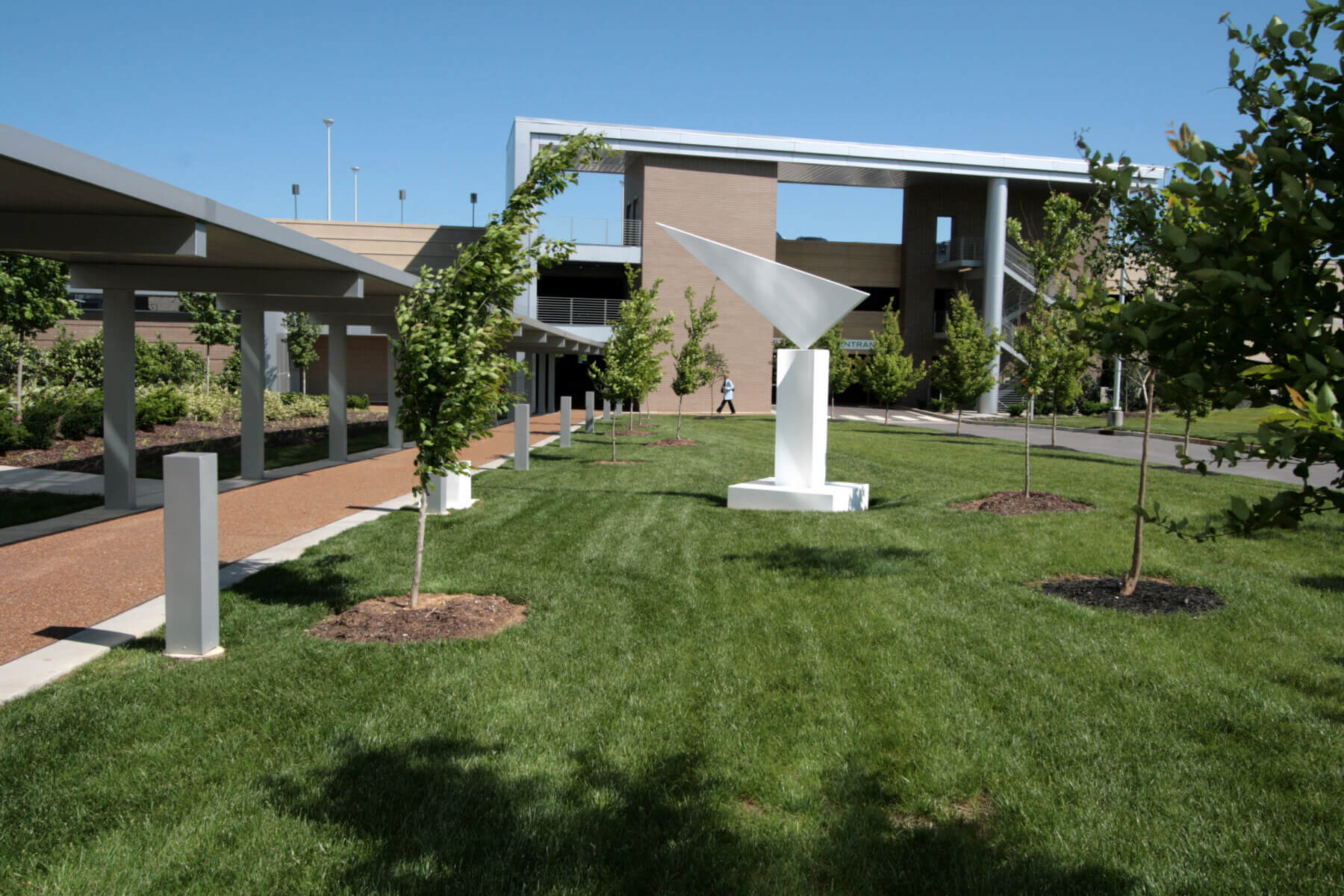 landscaping outside of the Nissan North America Headquarters in Franklin, TN