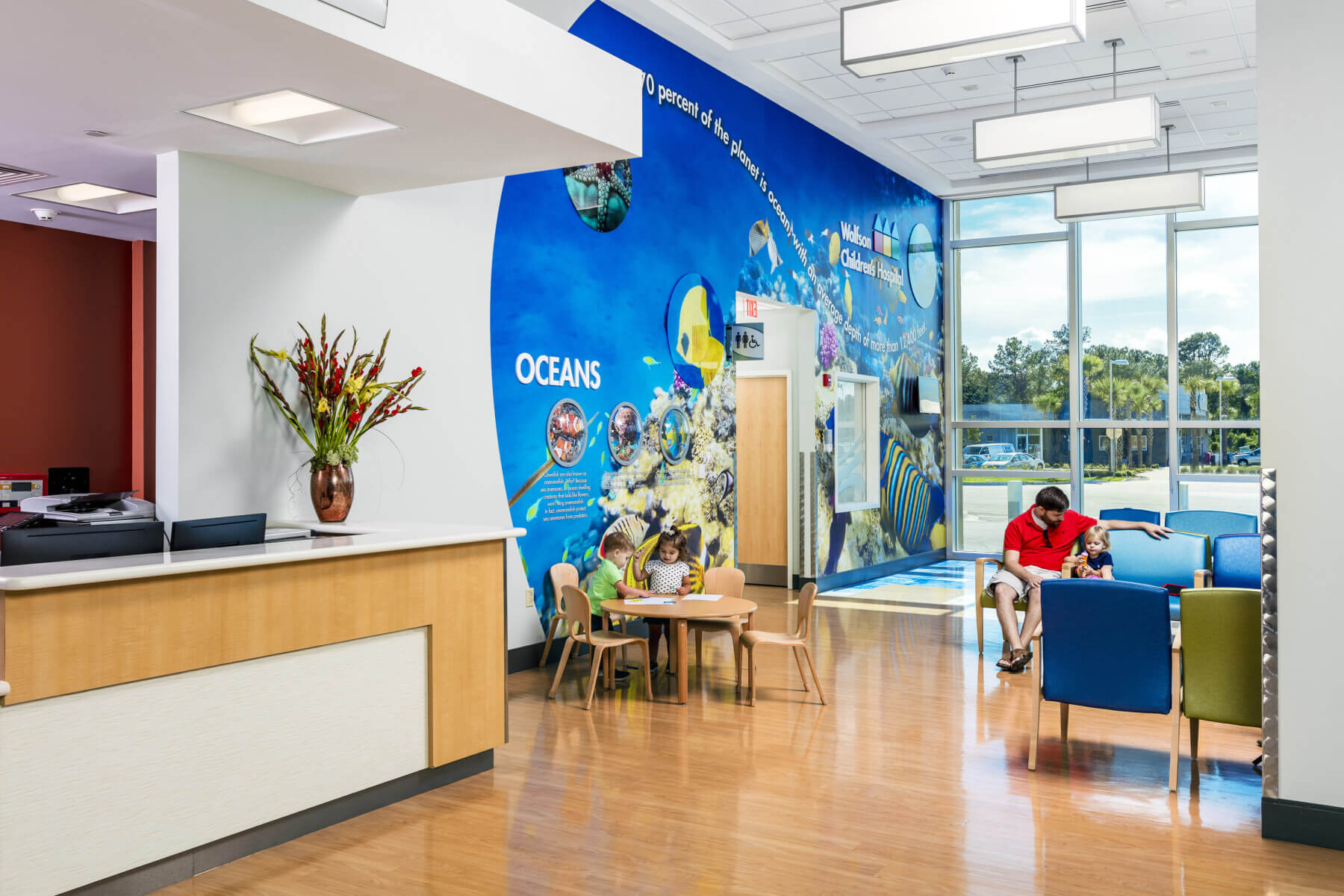 a pediatric waiting room