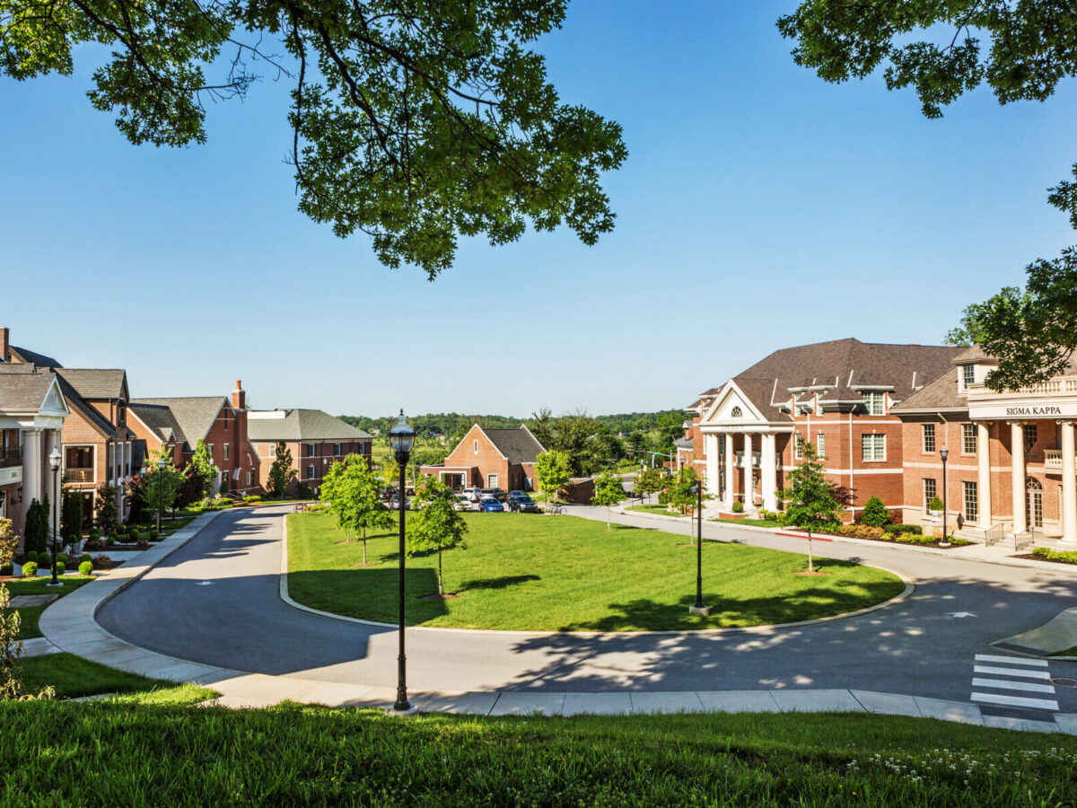 a shot showing the entire University of Tennessee’s Sorority Housing site