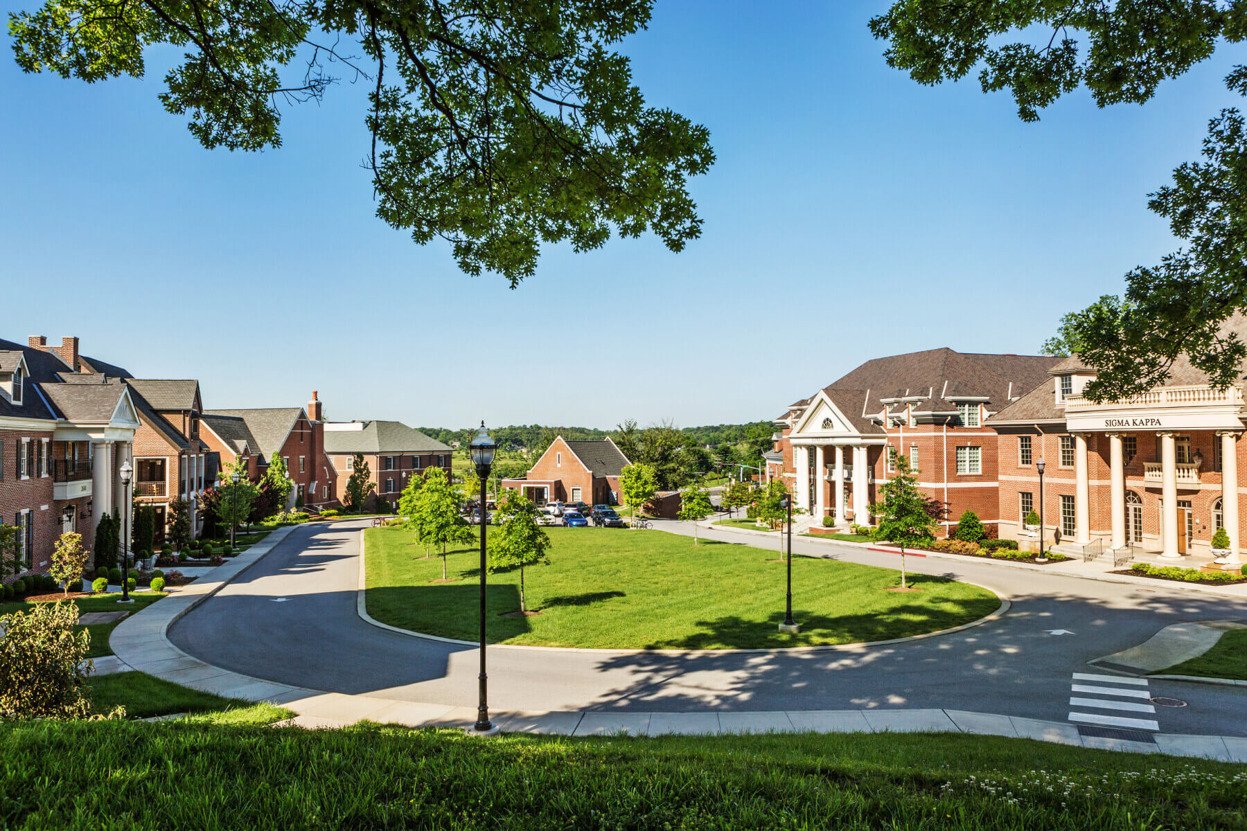 a shot showing the entire University of Tennessee’s Sorority Housing site