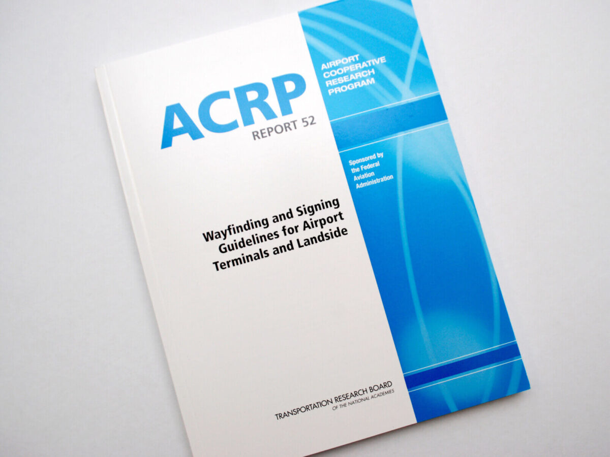 a close up of the cover of ACRP research report 52