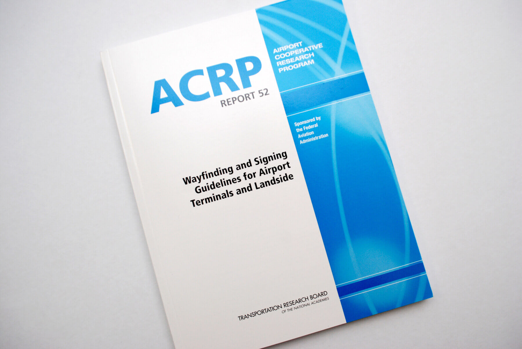 a close up of the cover of ACRP research report 52