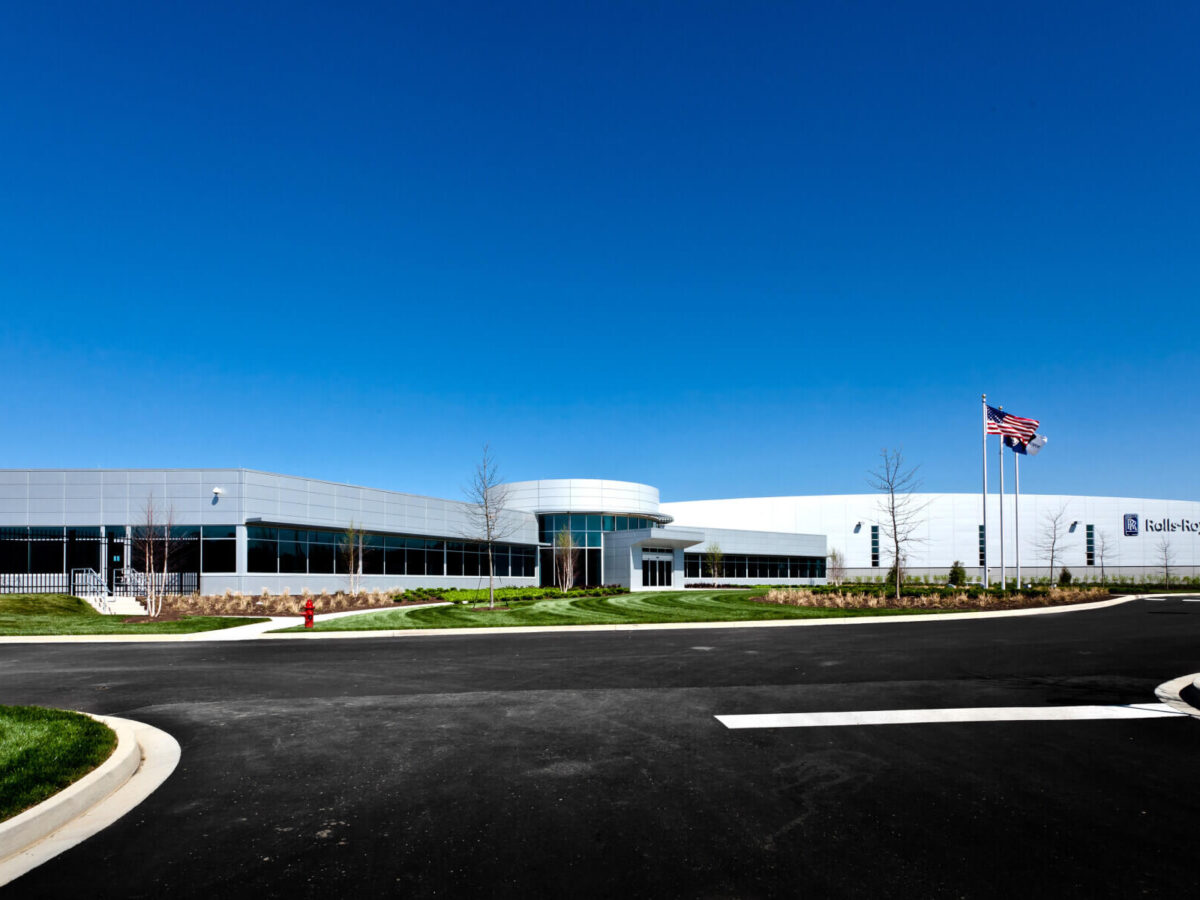 an image of the Rolls Royce Crosspointe aerospace facility