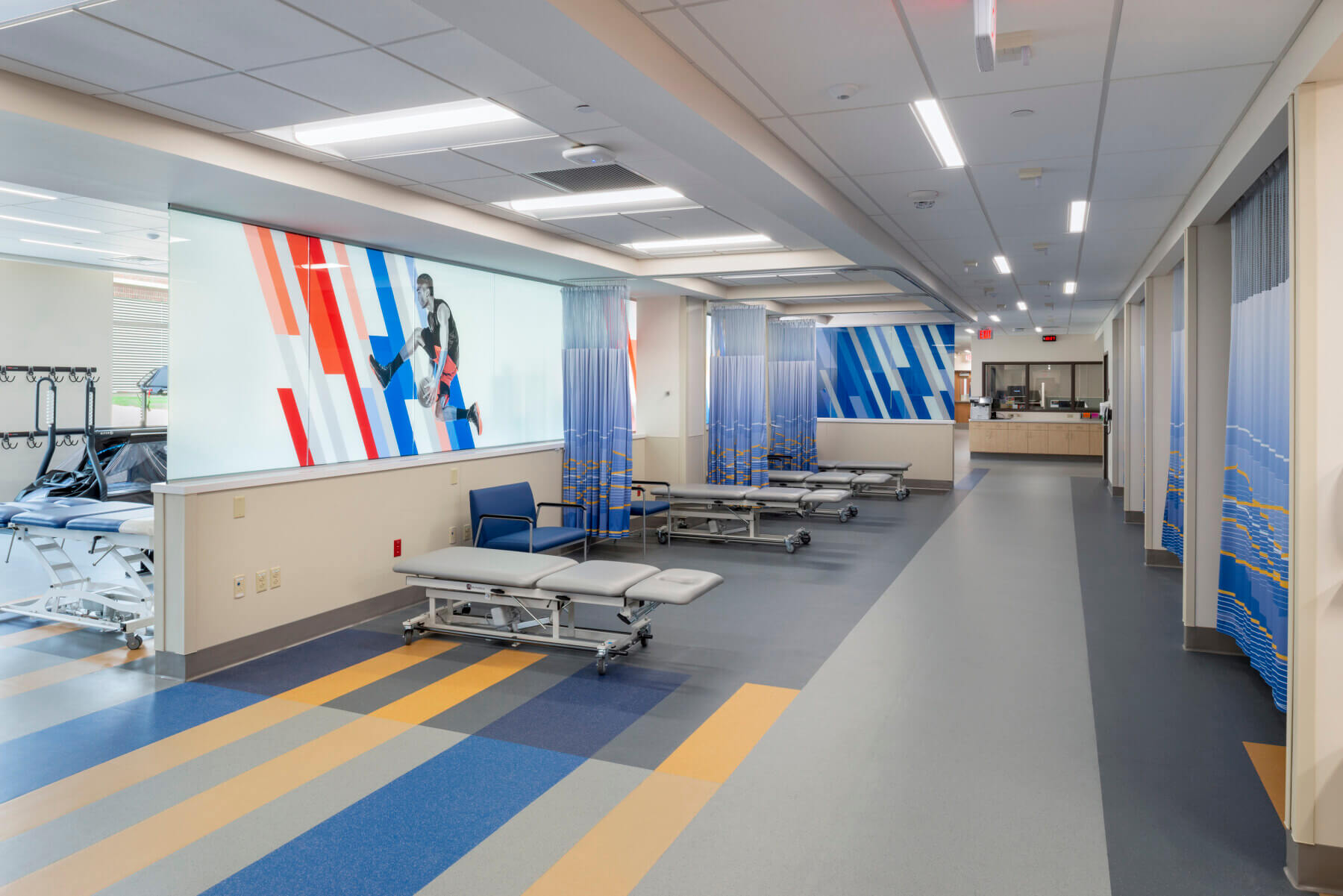 rehabilitation physical therapy gym at the orthopedic center addition