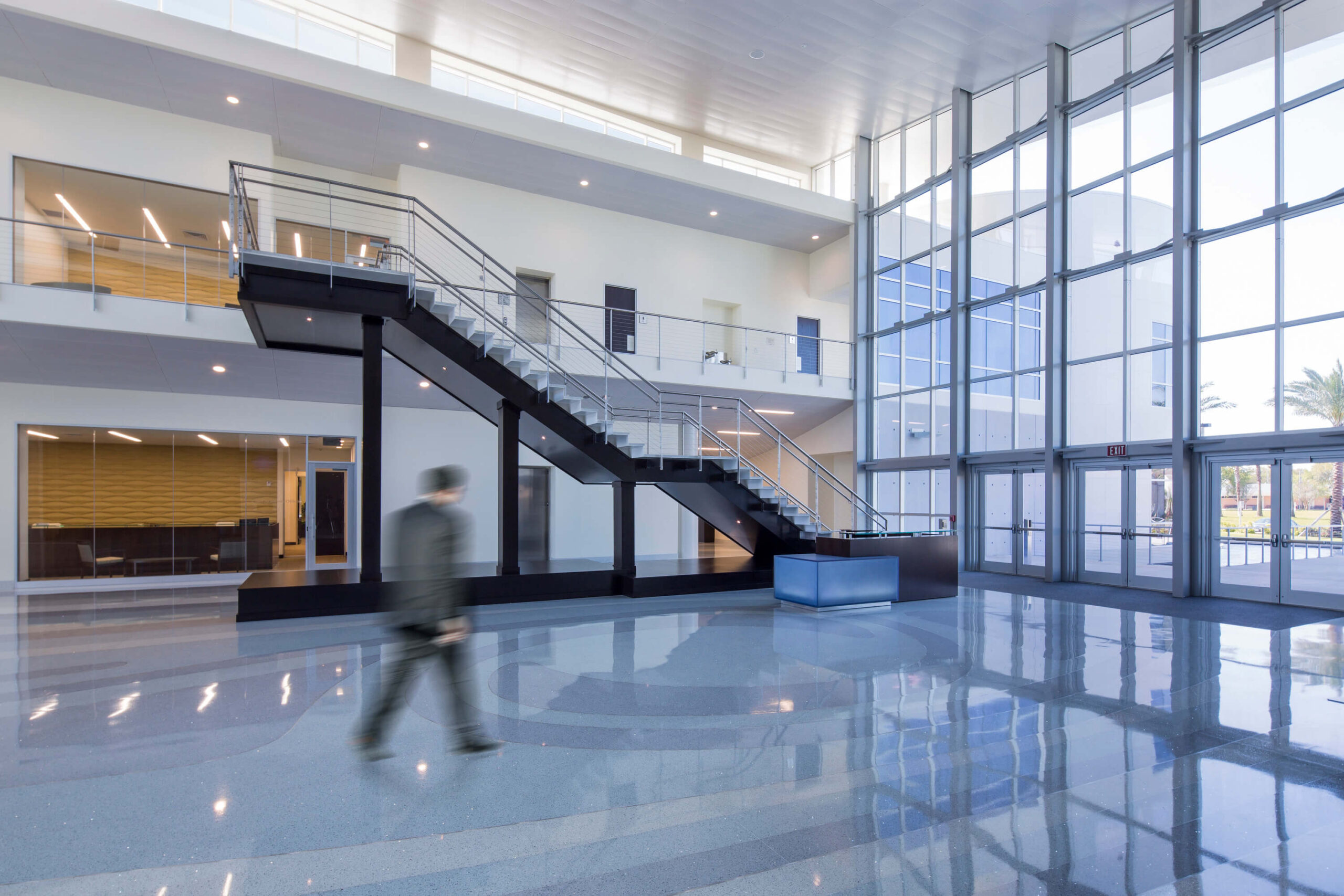 Interior of welcome center