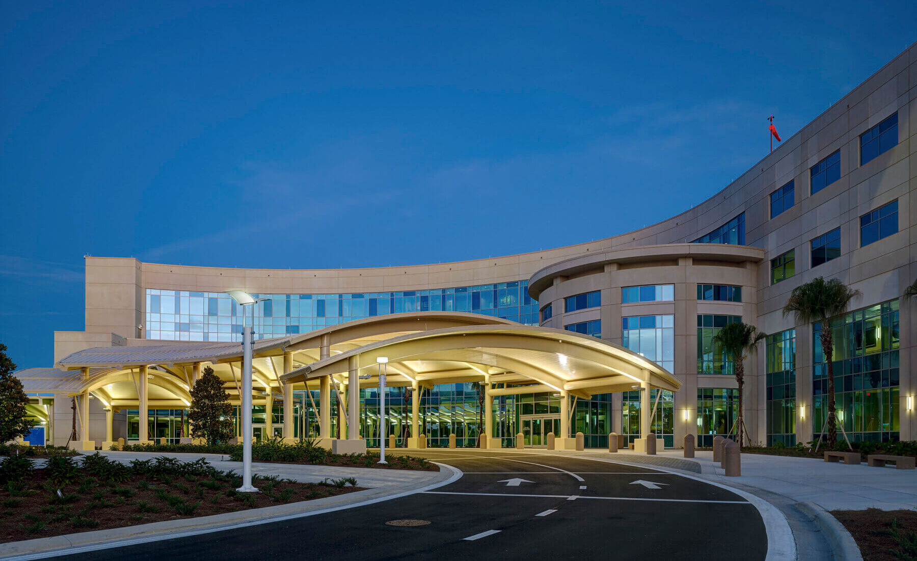 exterior at night