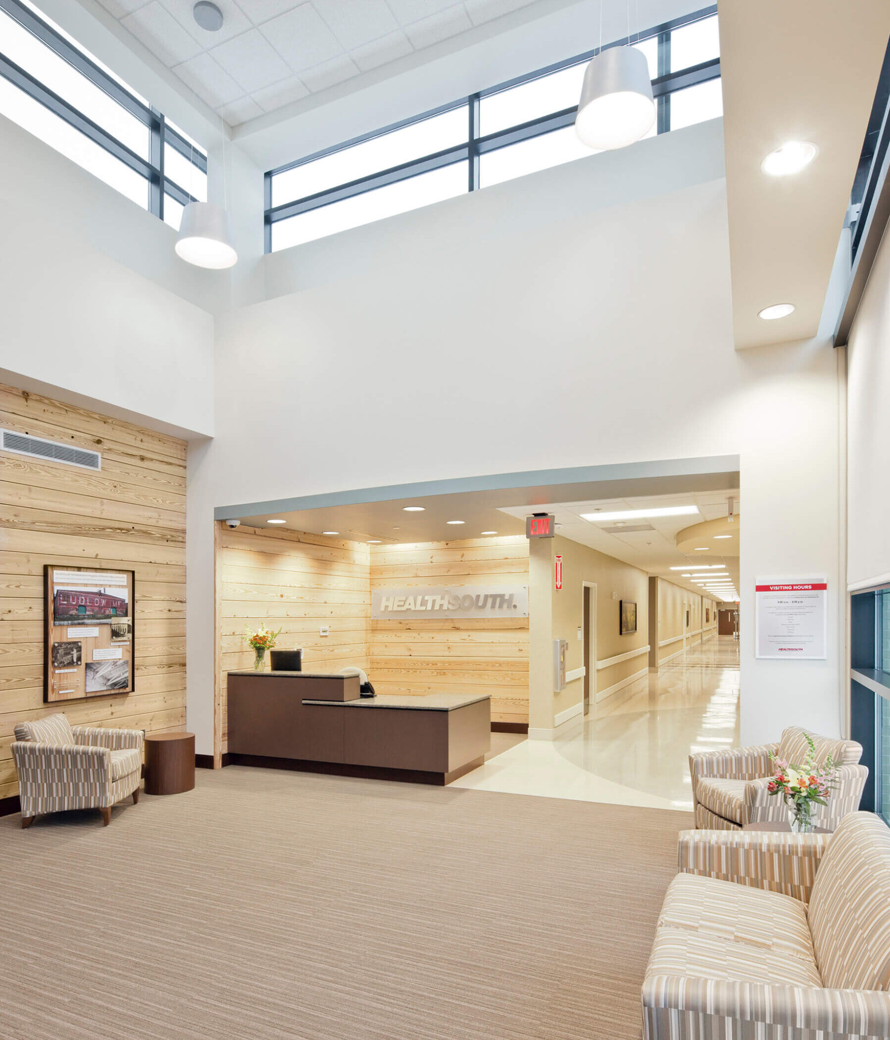 lobby of rehab hospital