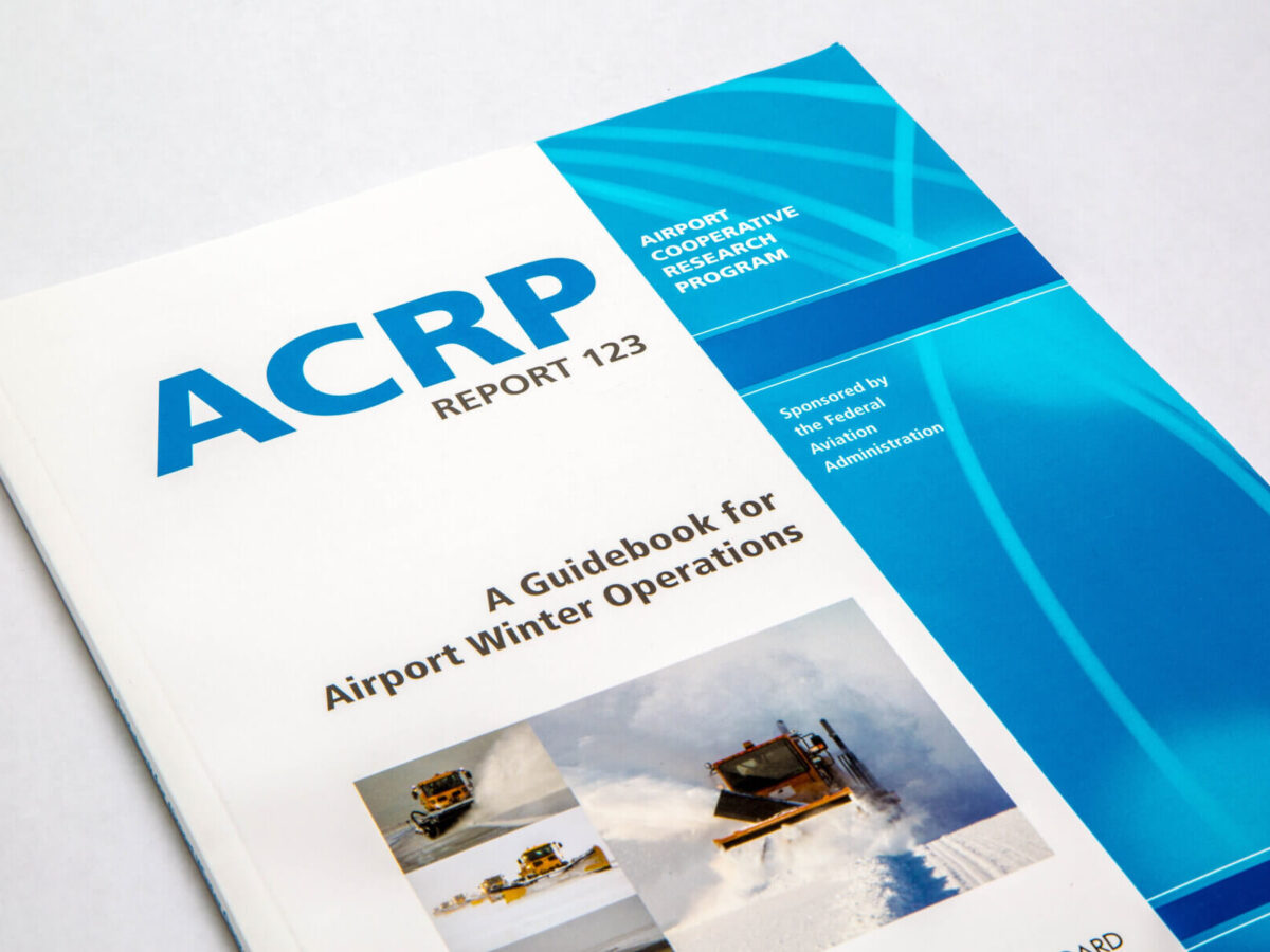 a close up of the cover of ACRP research report 123