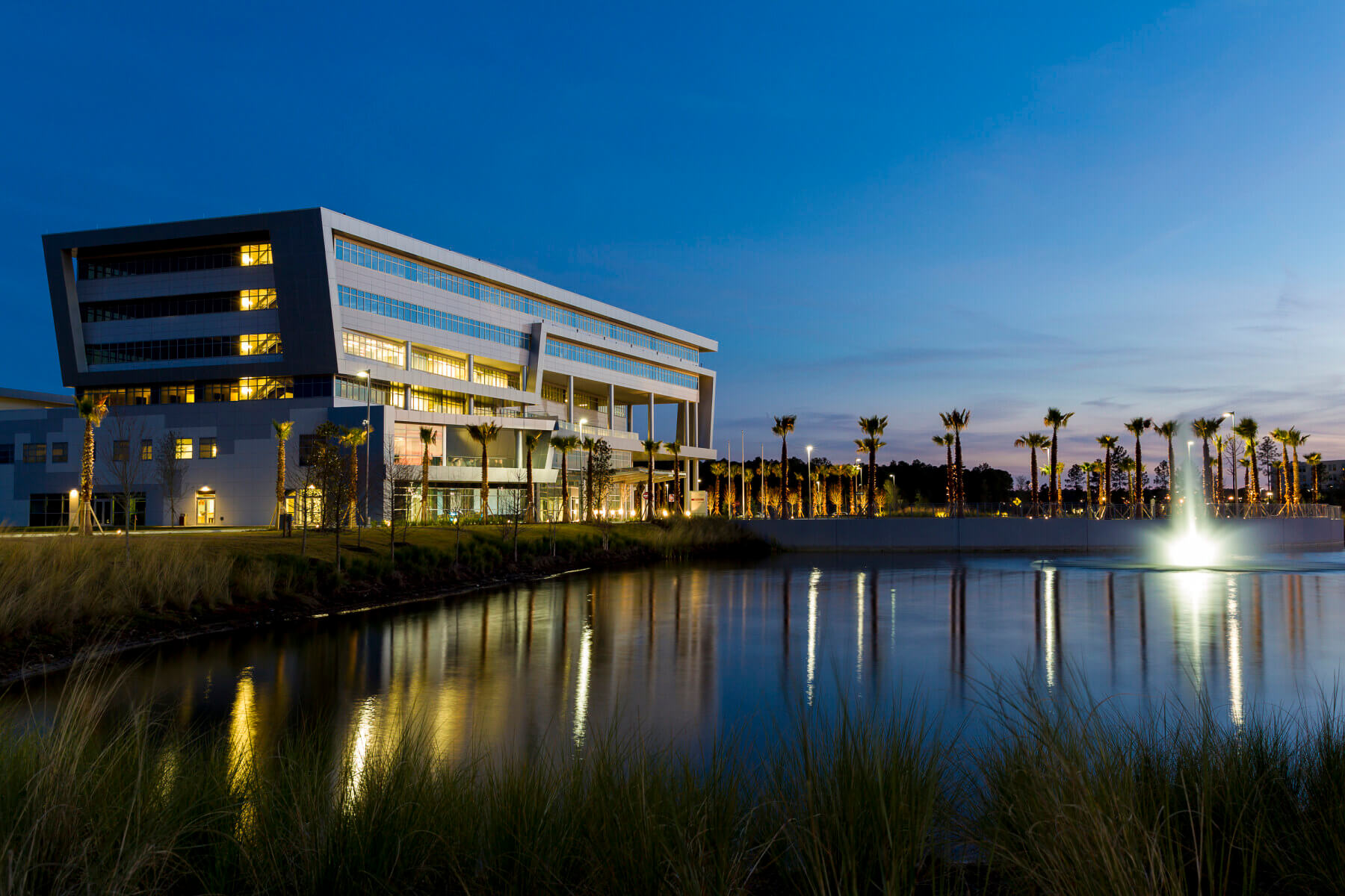 exterior at night