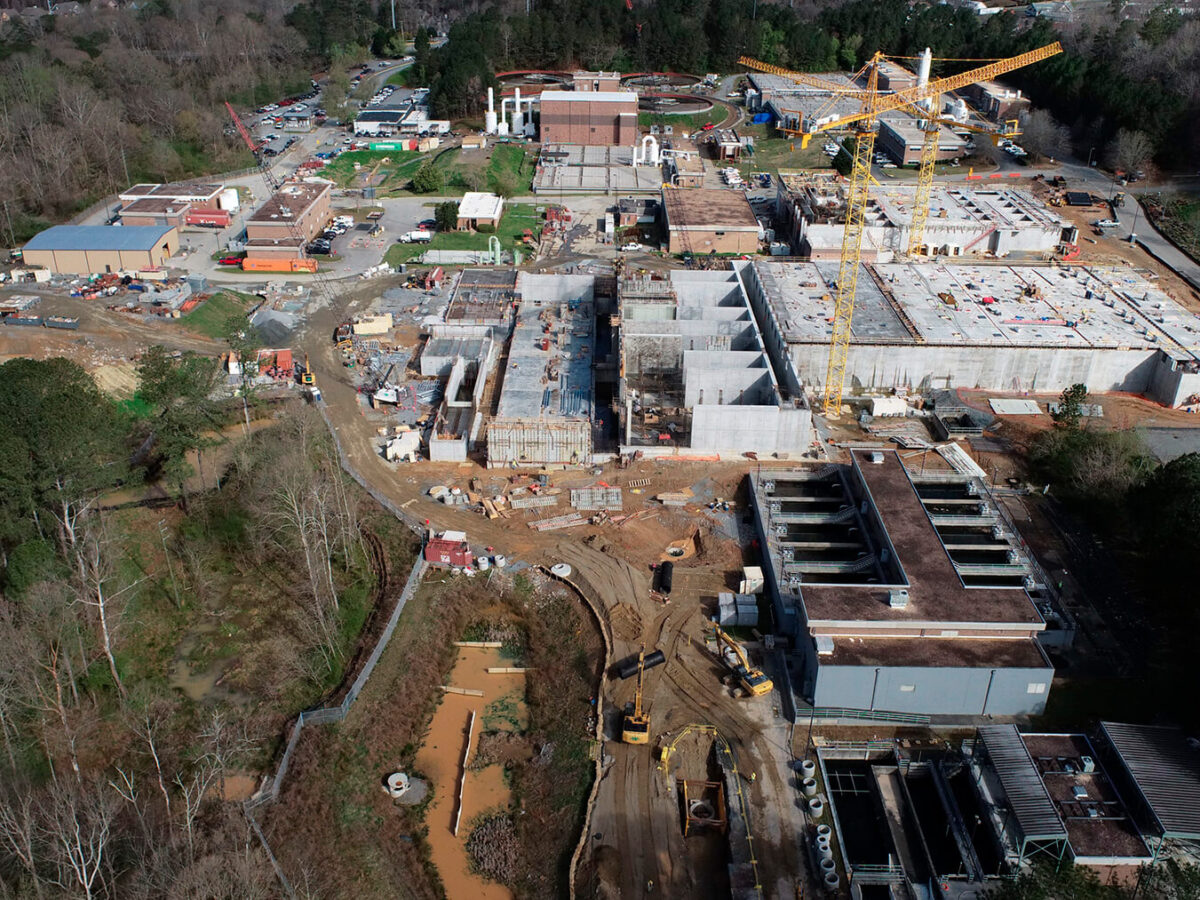 Aerial view of Big Creek Water Reclamation Facility.