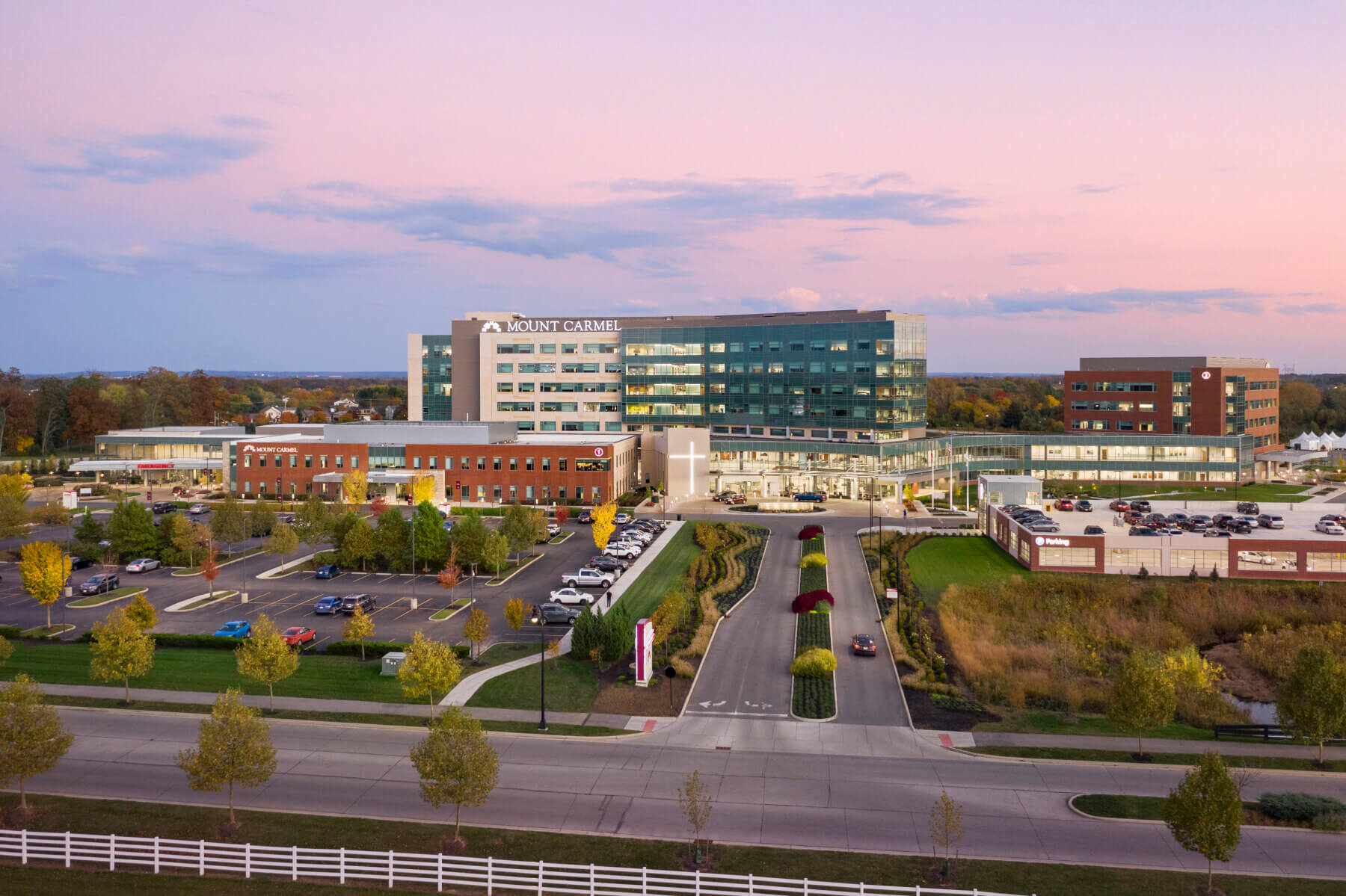 exterior of the patient tower