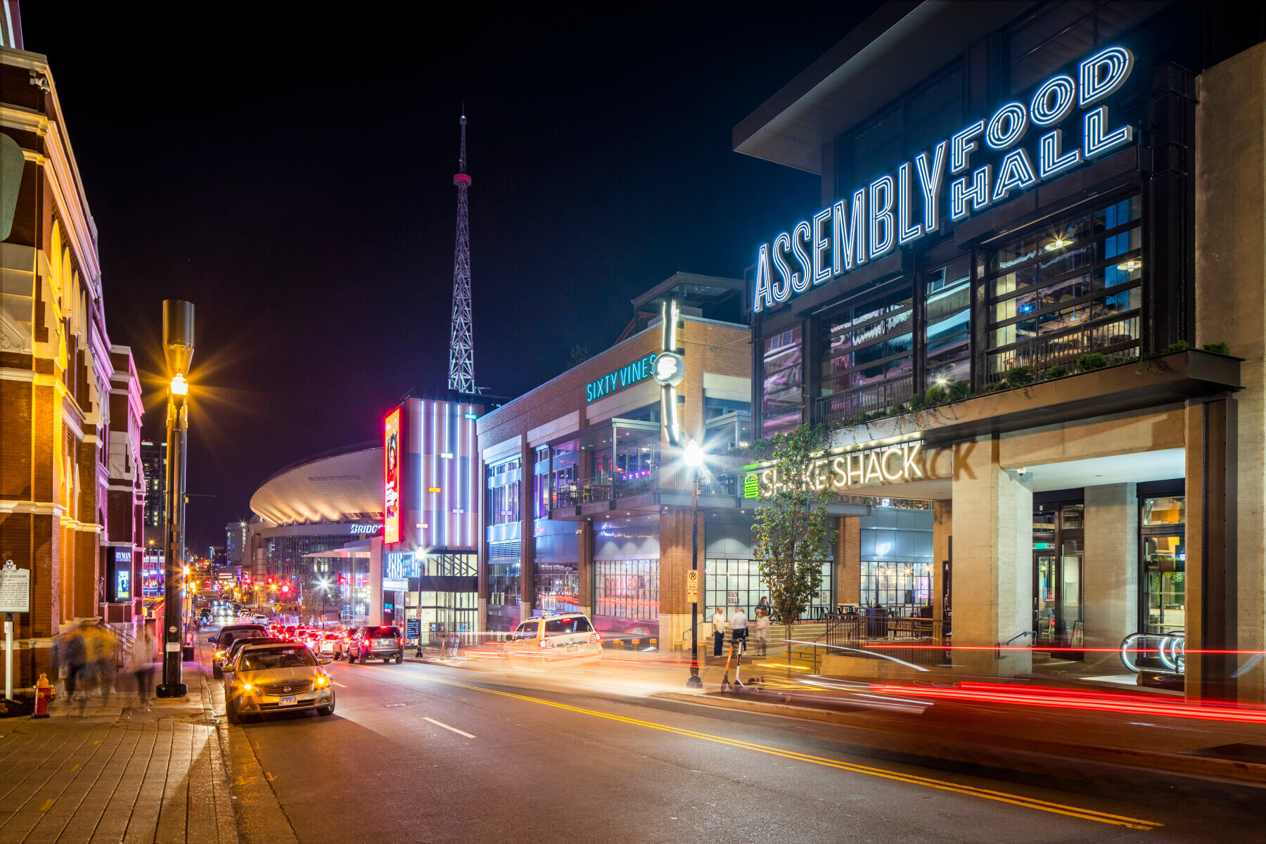 Assembly Food Hall at night