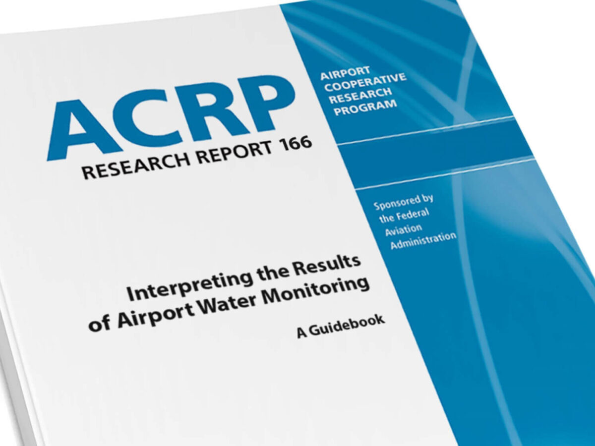 a close up of the cover of ACRP research report 166