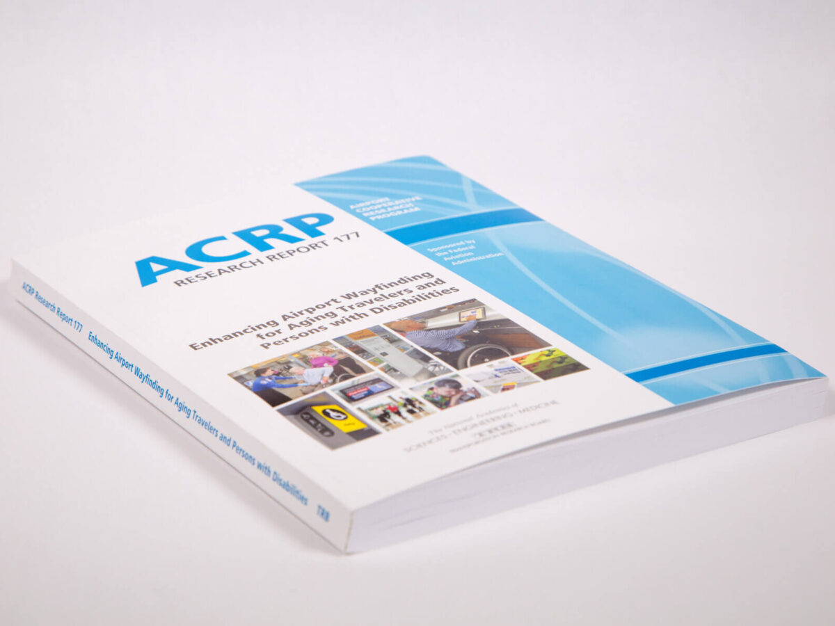 a close up of the cover of ACRP research report 177
