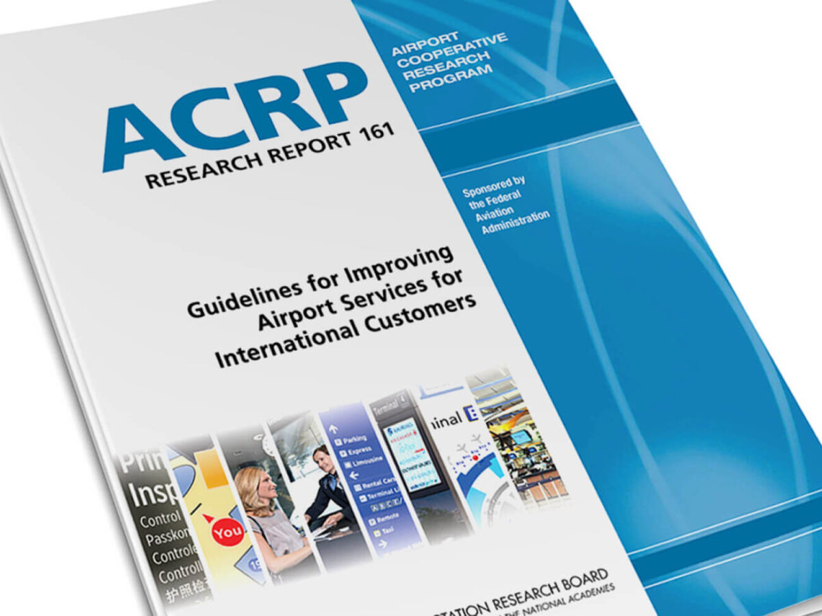 a close up of the cover of ACRP research report 161