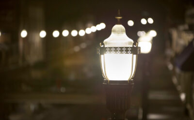 a close up of a street light in Morristown