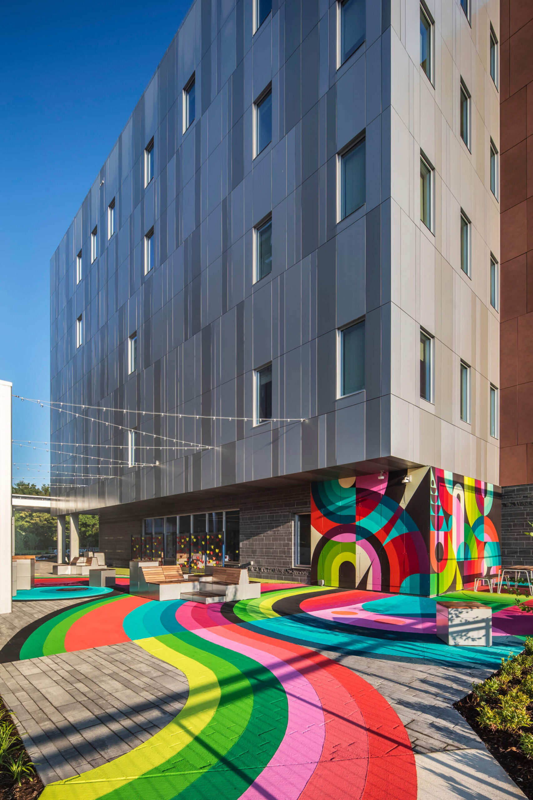 outdoor ground mural artwork