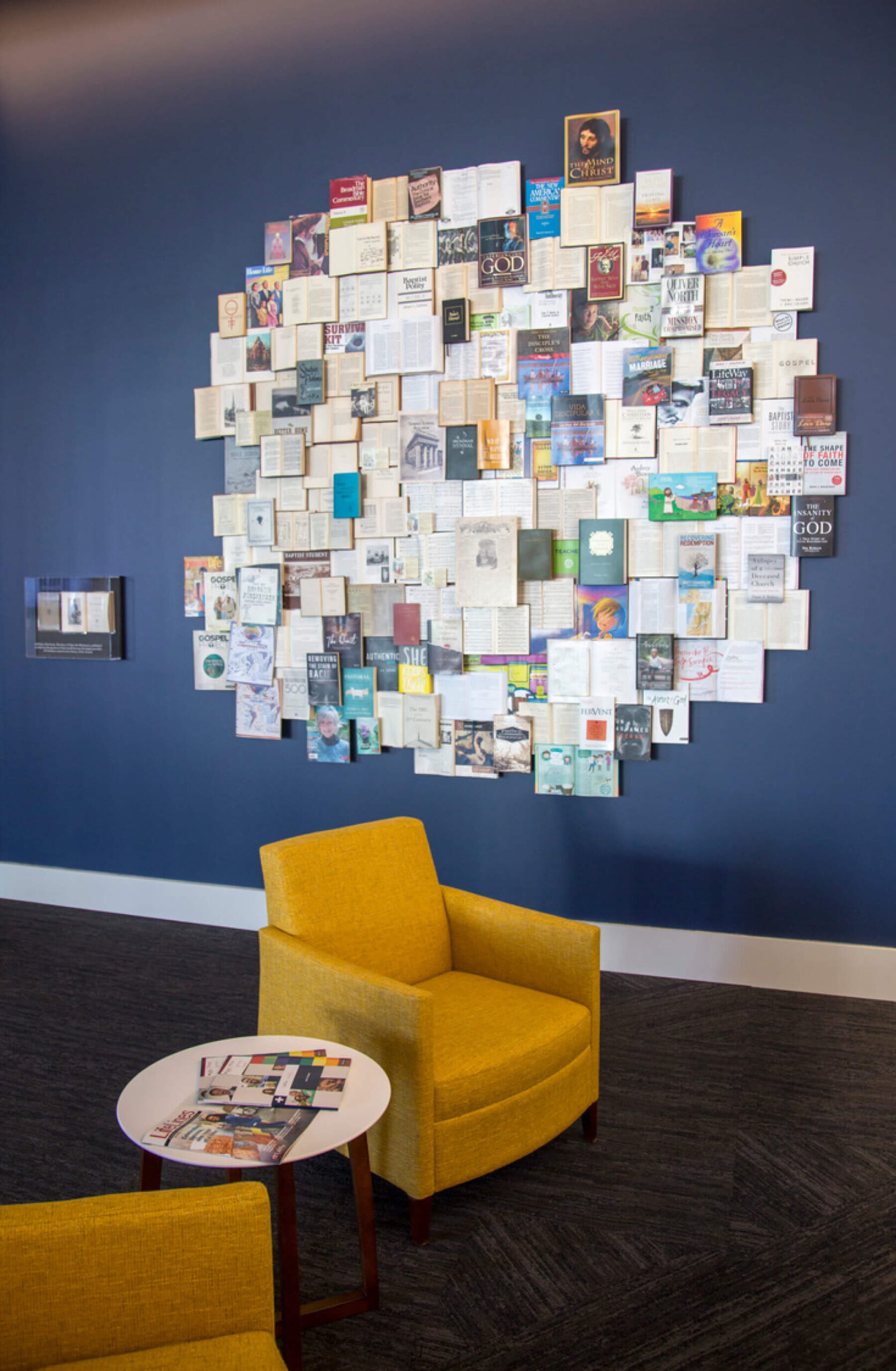 A reception desk at the LifeWay Christian Resources building