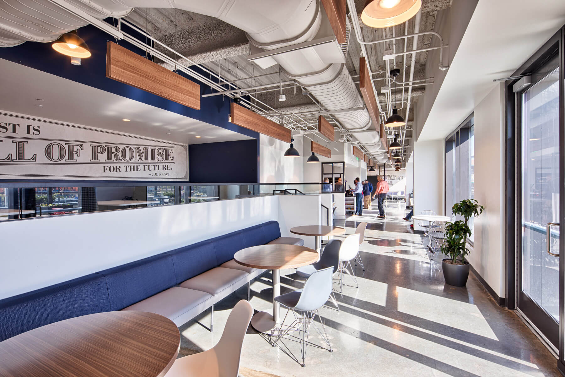 An employee eating area in the LifeWay Christian Resources building