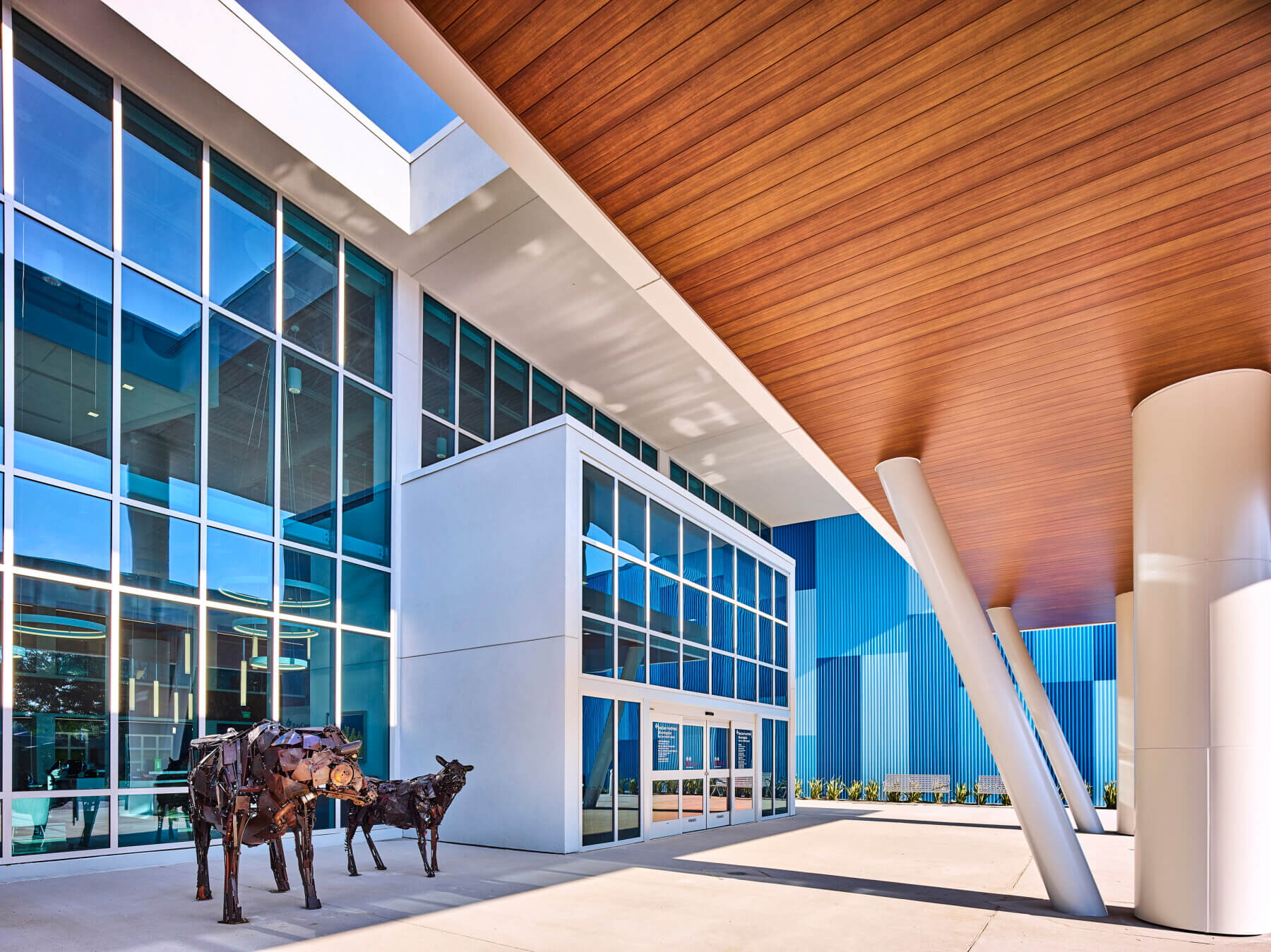 canopy over building’s main entrance