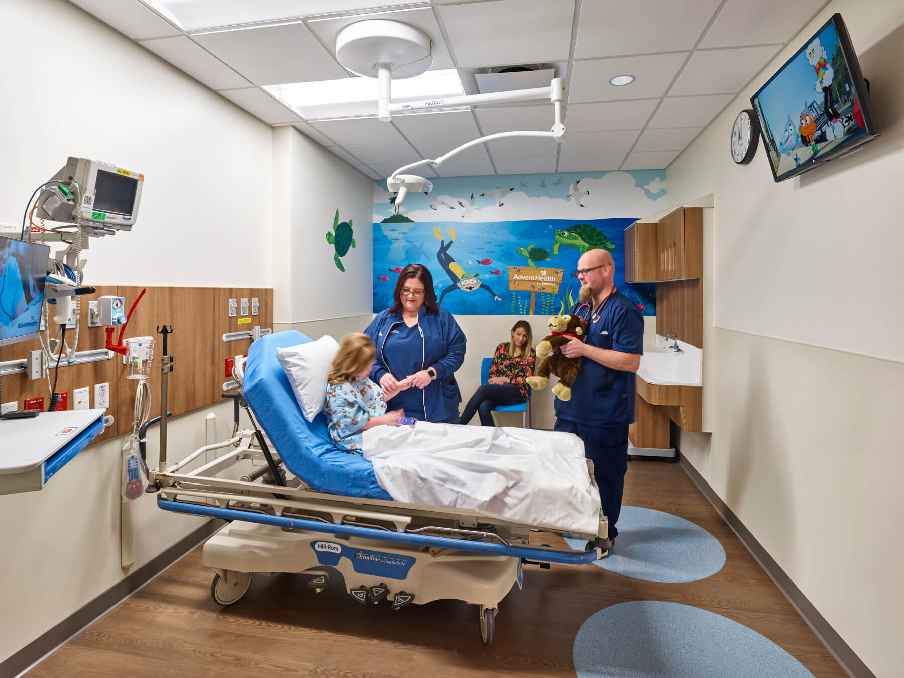 pediatric room in a hospital