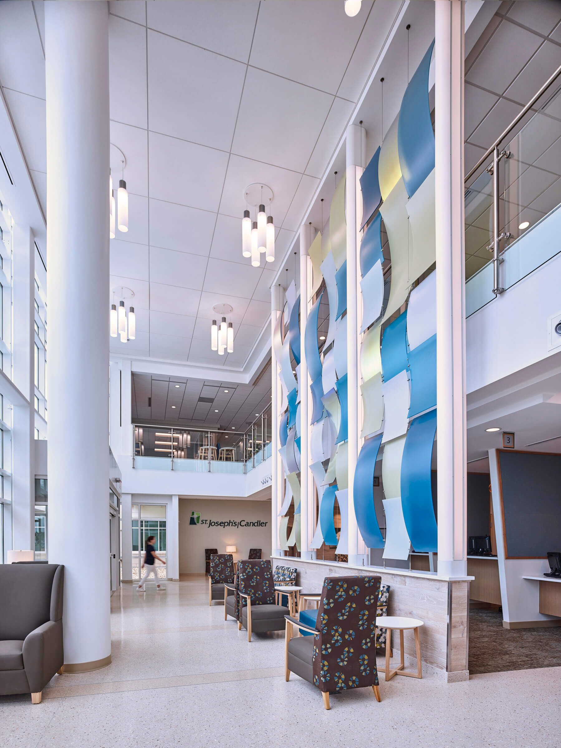 art installation in lobby
