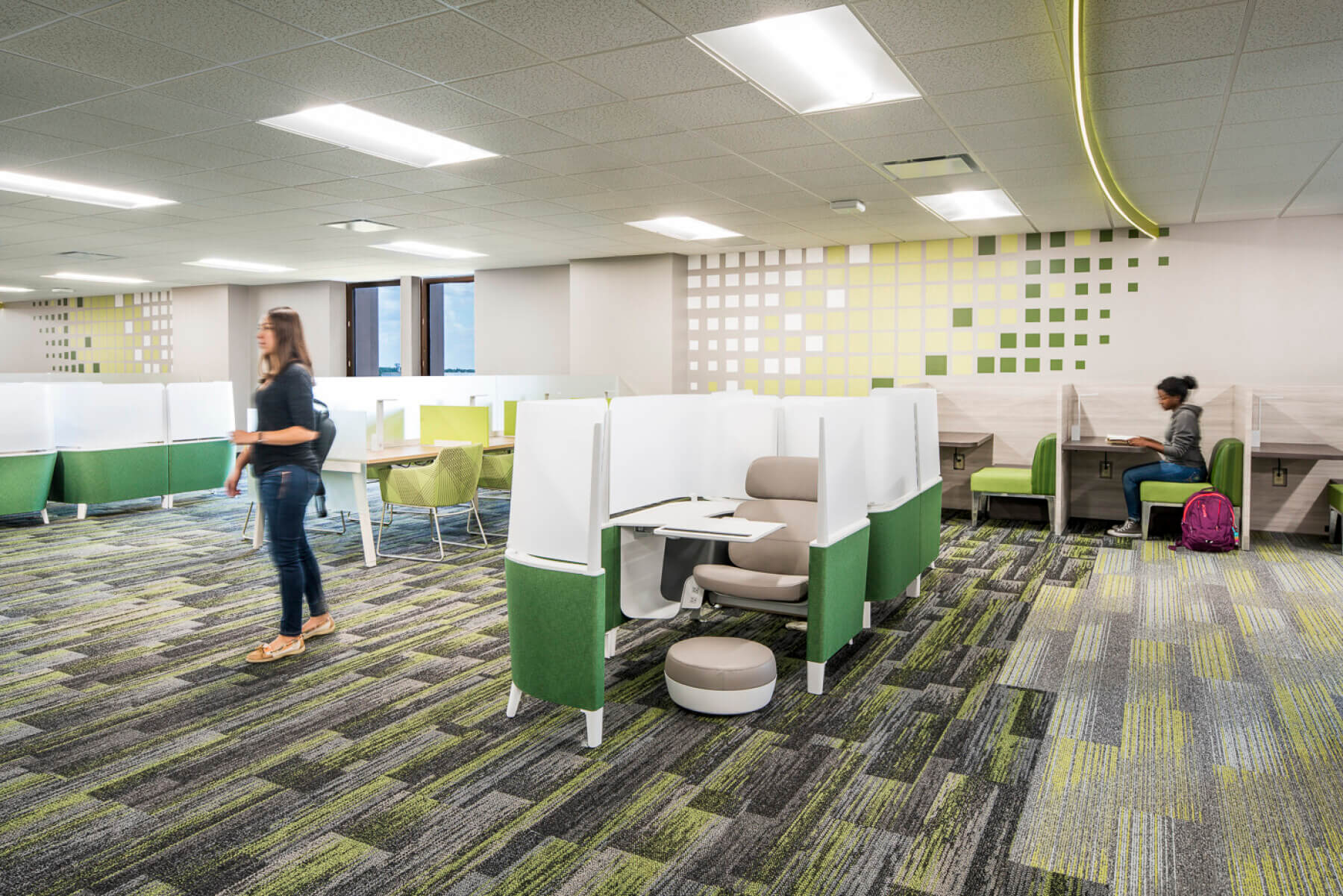 Students in the USF Library