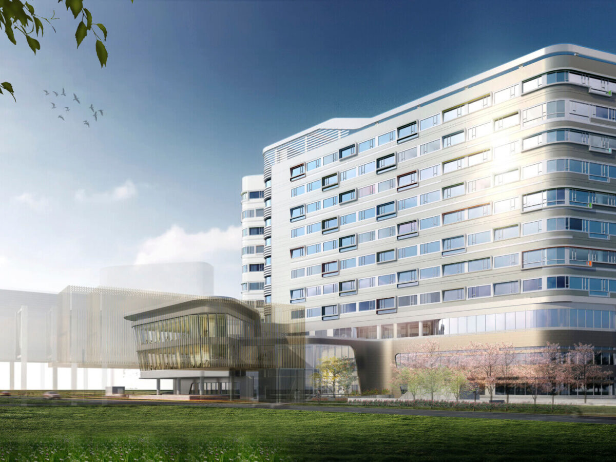 daytime rendering of Lanhai rehab hospital