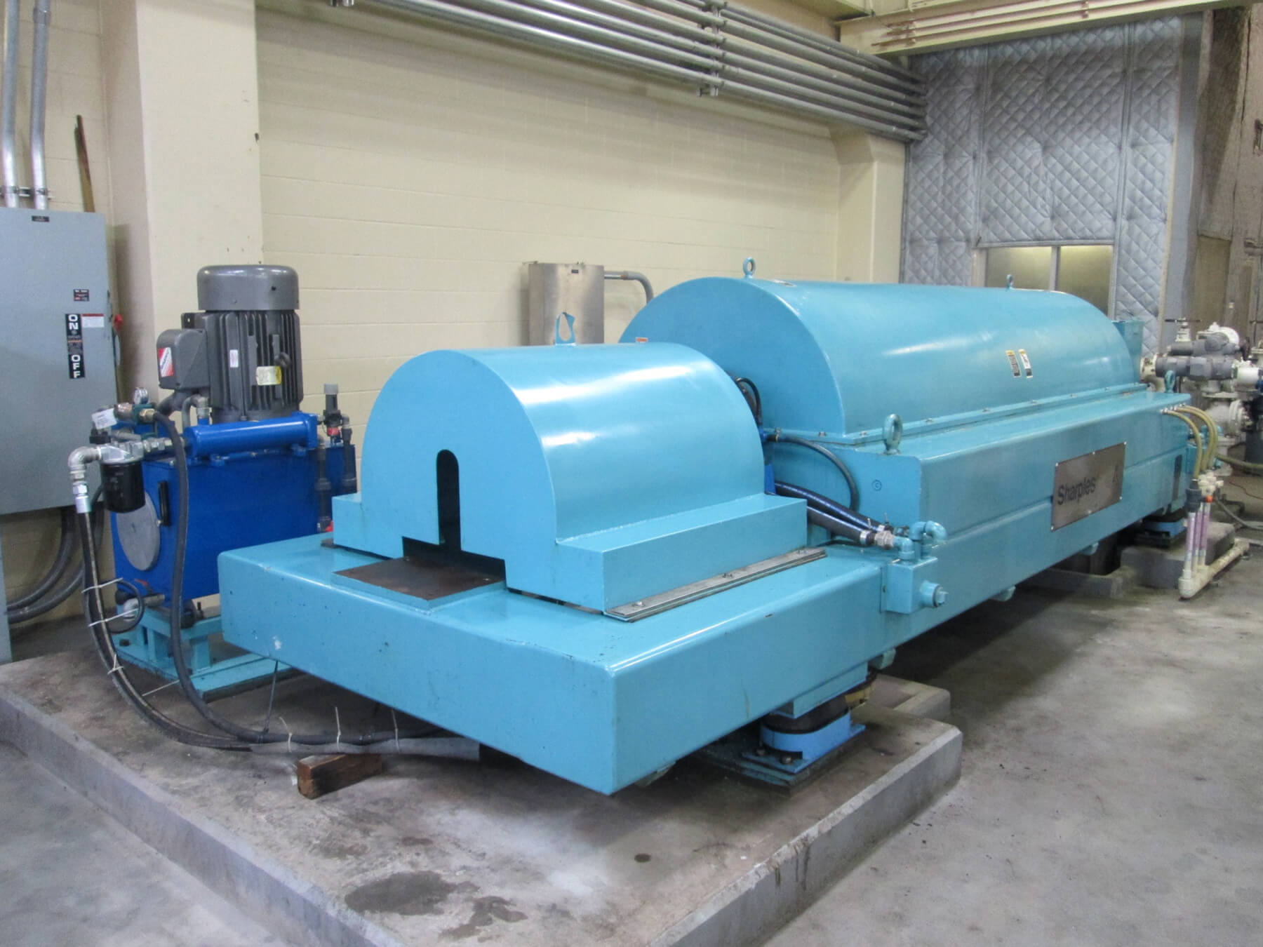 Dewatering centrifuge at South Cross Bayou WRF.