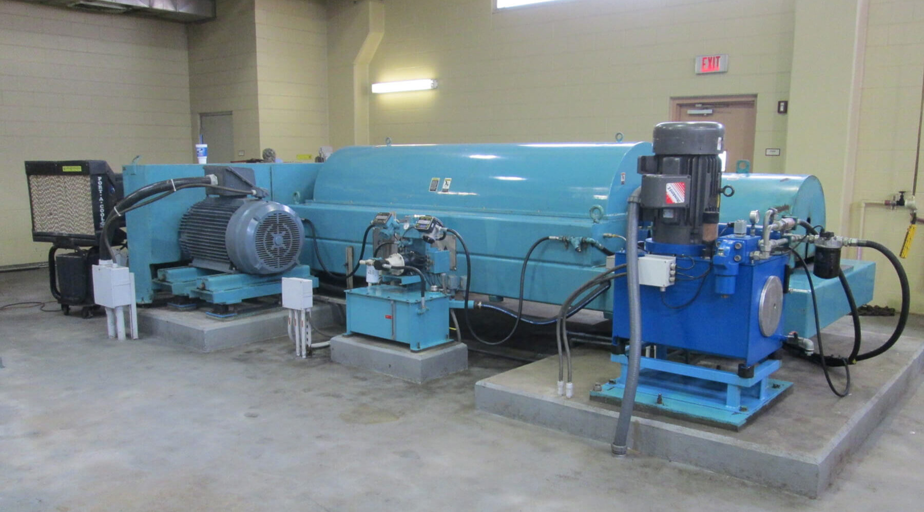 Dewatering centrifuge at South Cross Bayou WRF.