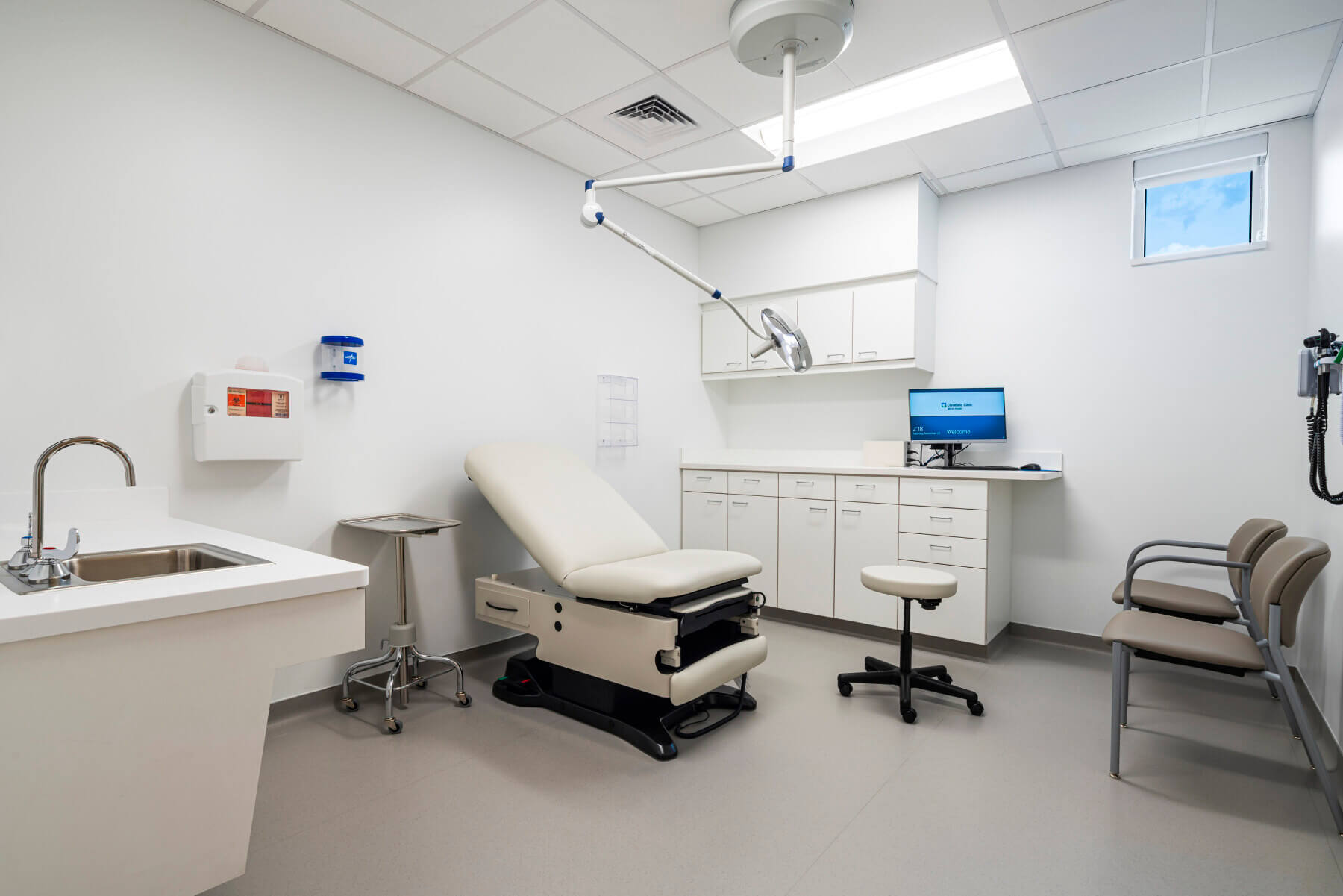 a medical exam room