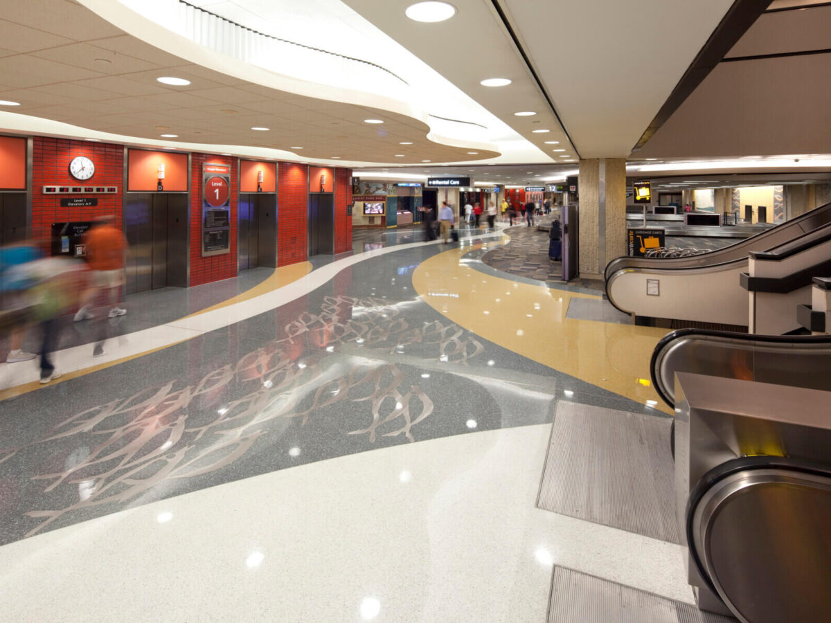 the baggage claim area at Tampa International Airport