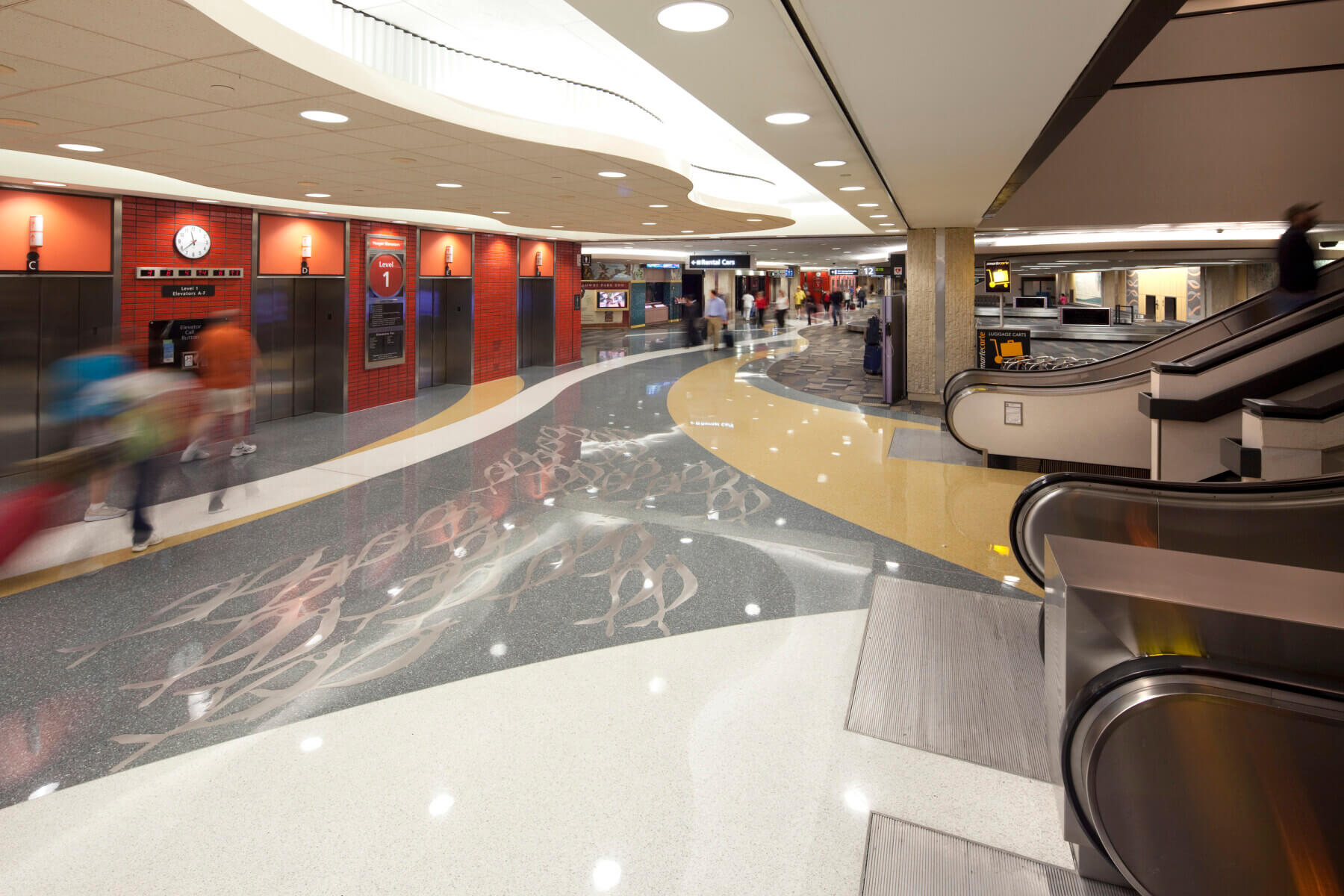 the baggage claim area at Tampa International Airport