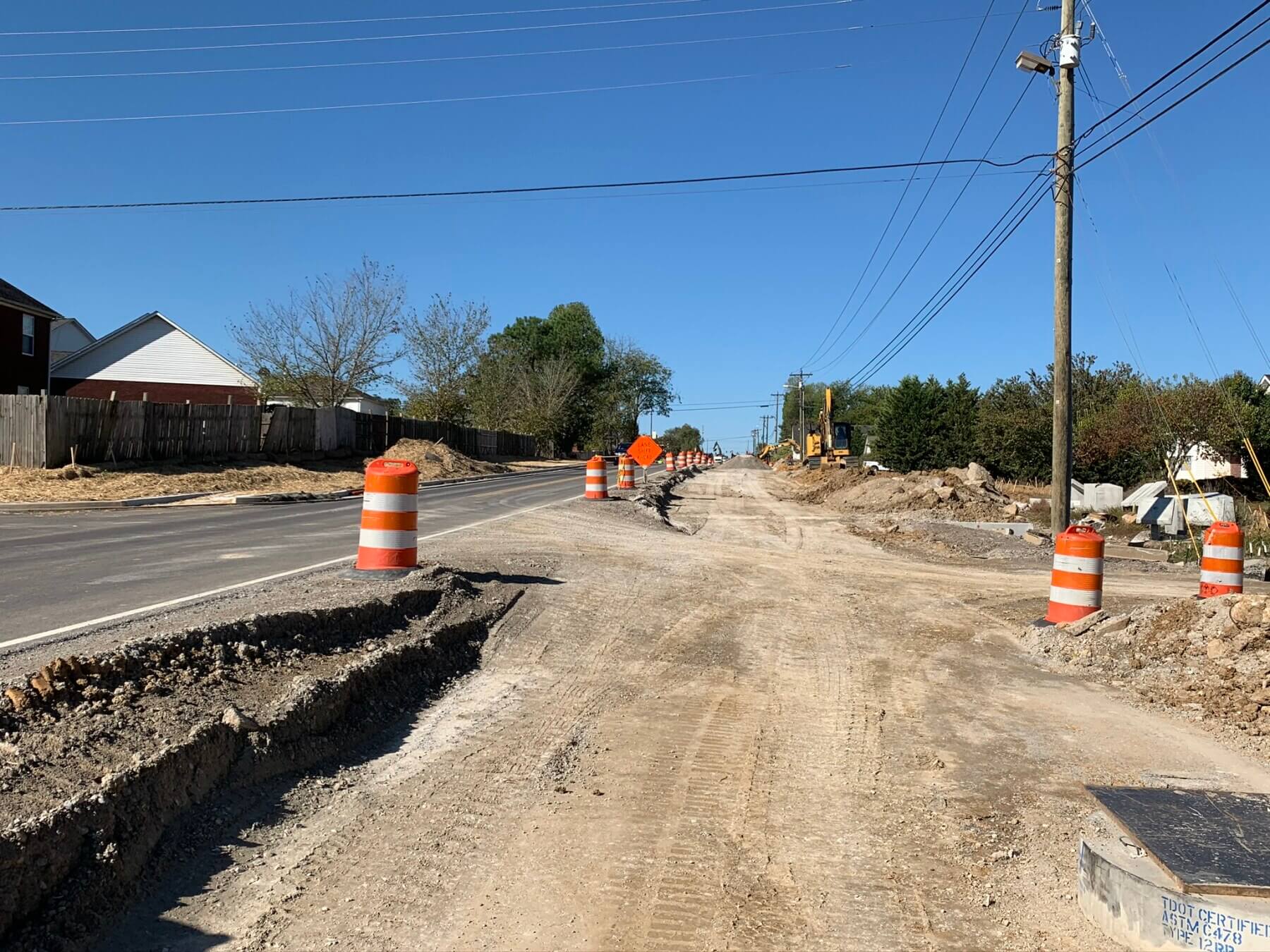 Duplex Road under construction