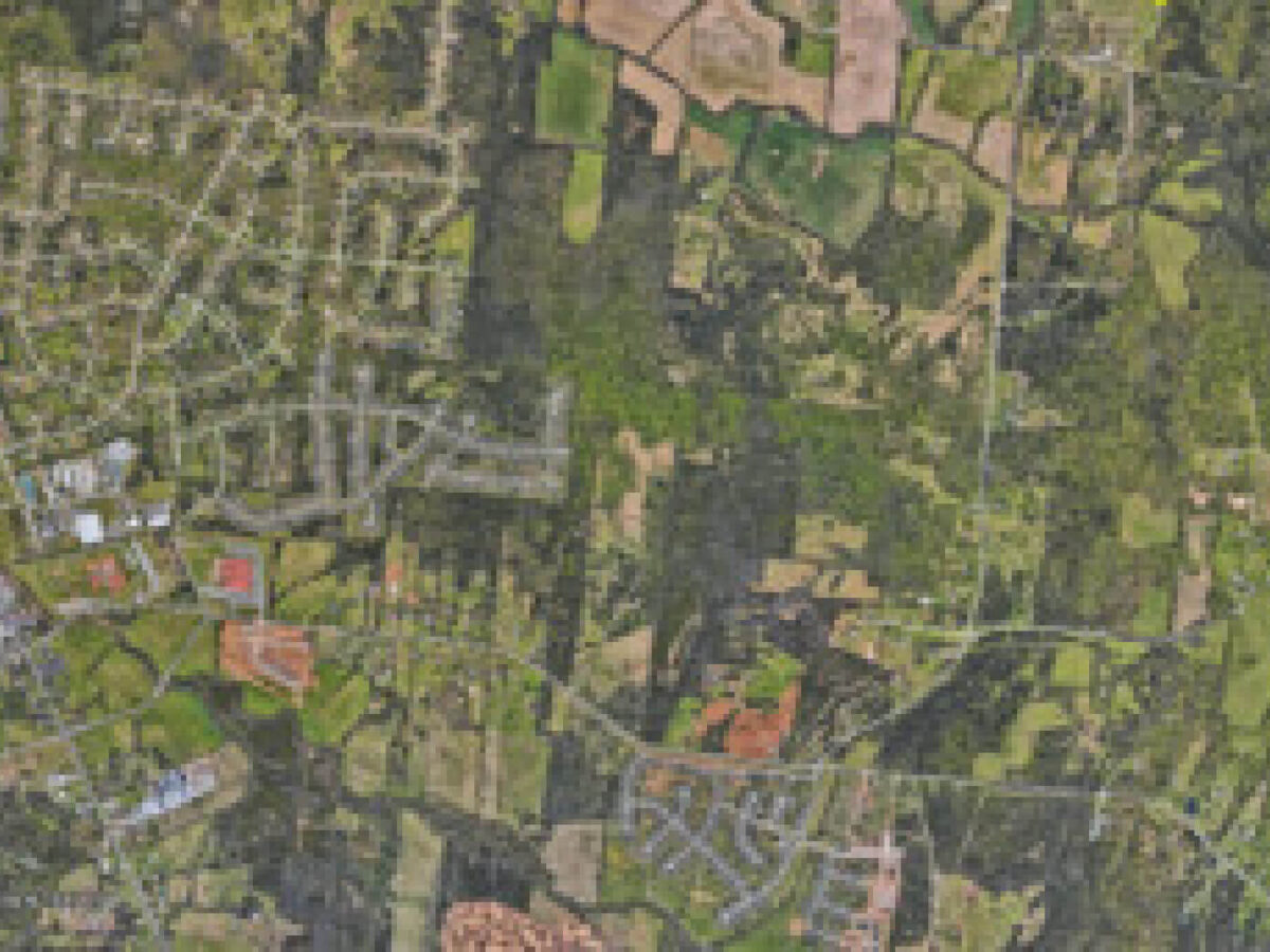 aerial image of Lochridge Subdivision