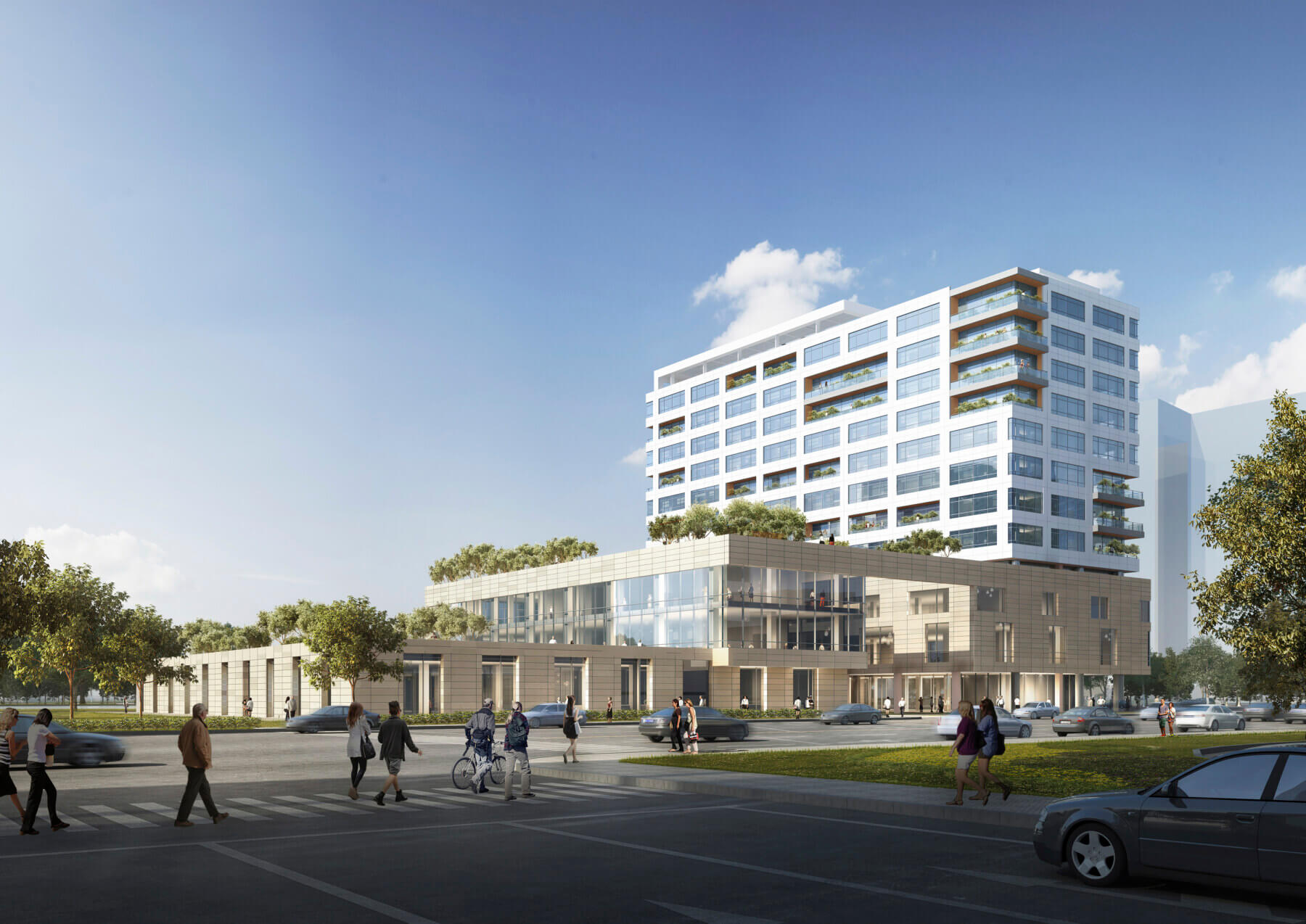 daytime rendering of exterior of Taikang Ningbo facilities