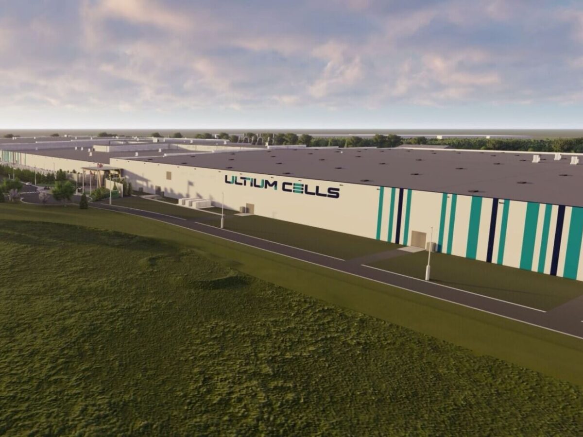 a rendering of Ultium Lordstown battery plant