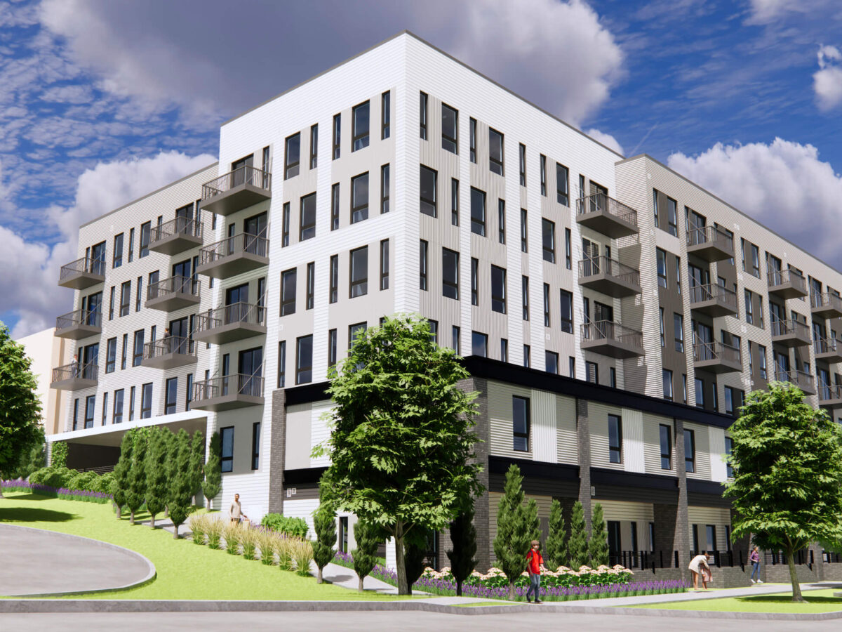 Exterior rendering of 5th and Summer