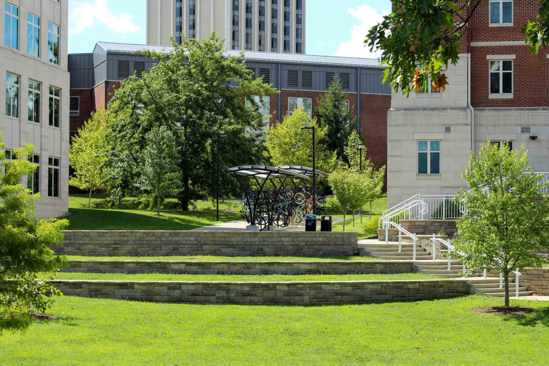 bike racks on UK’s campus