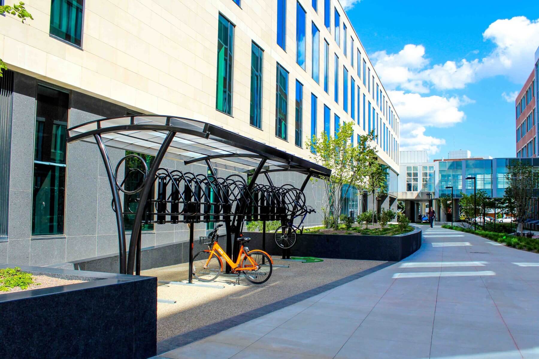 bike storage on UK campus