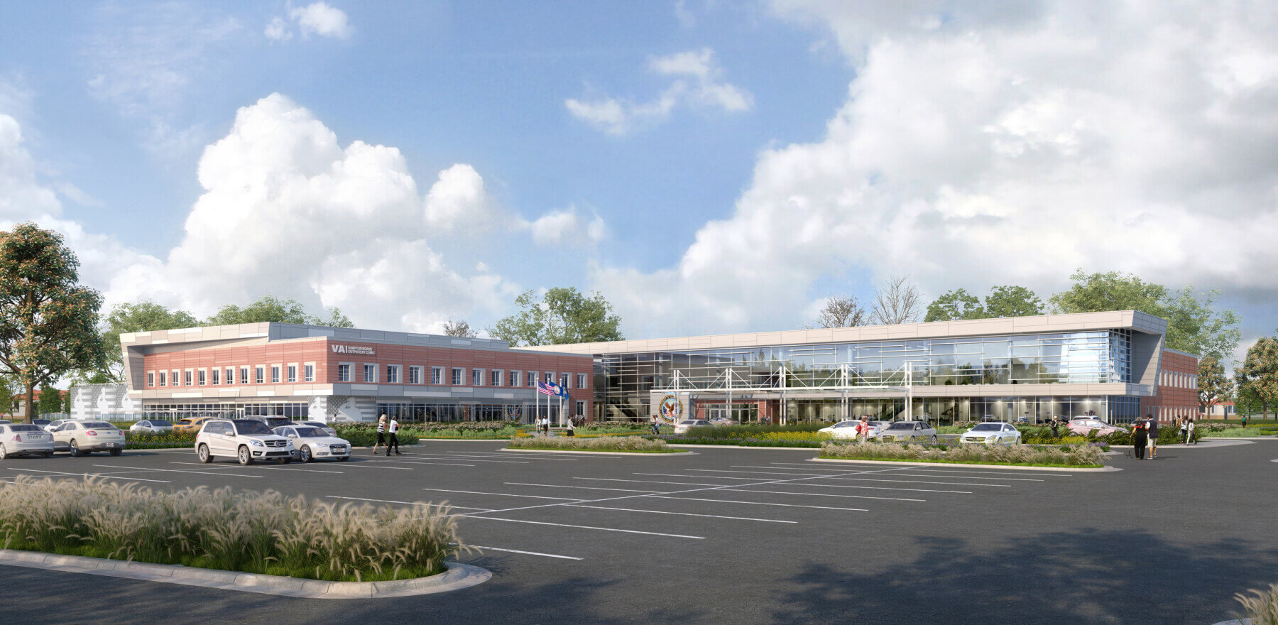 view of the exterior of the clinic from the parking lot