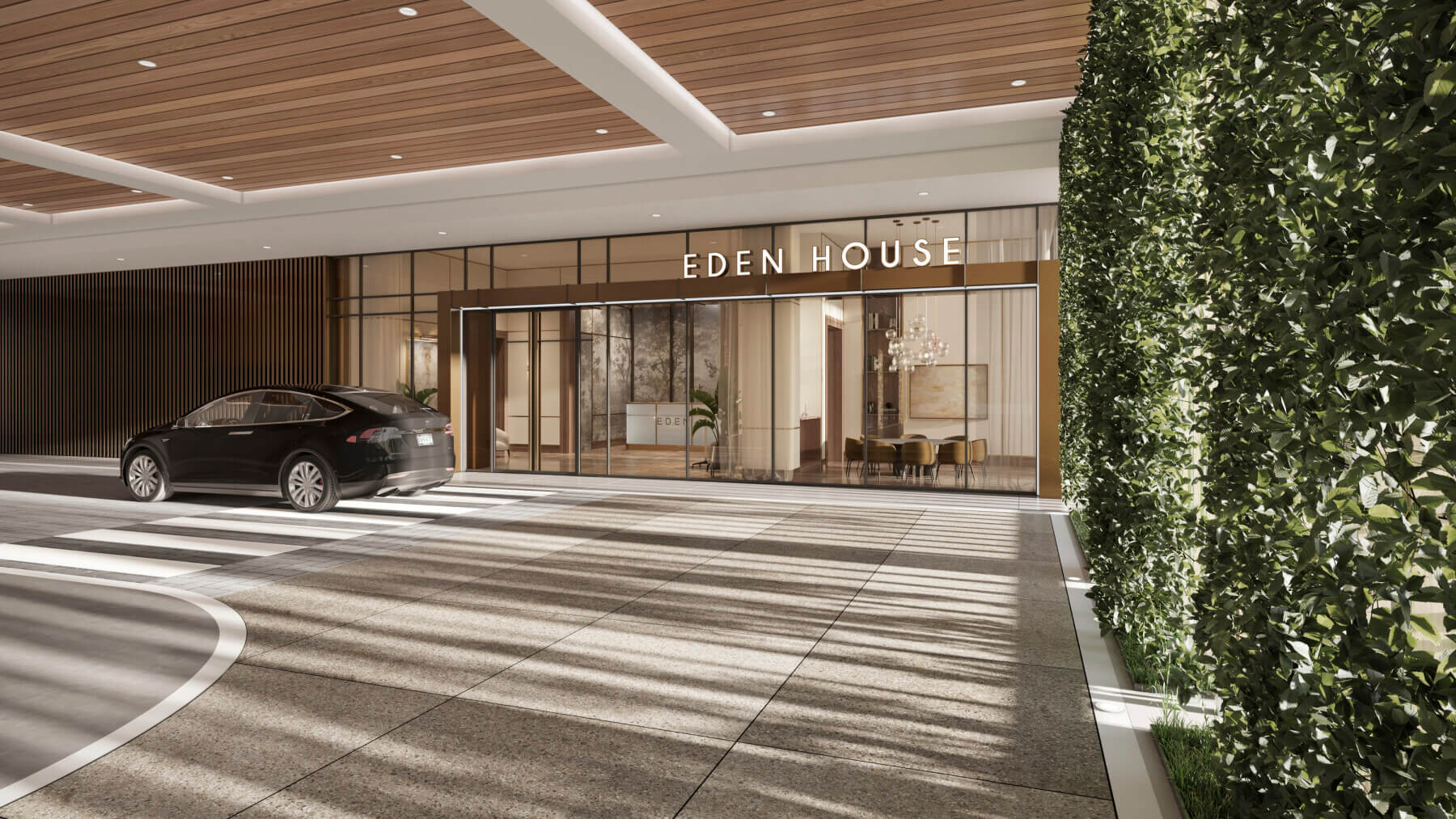Entry rendering of Eden House
